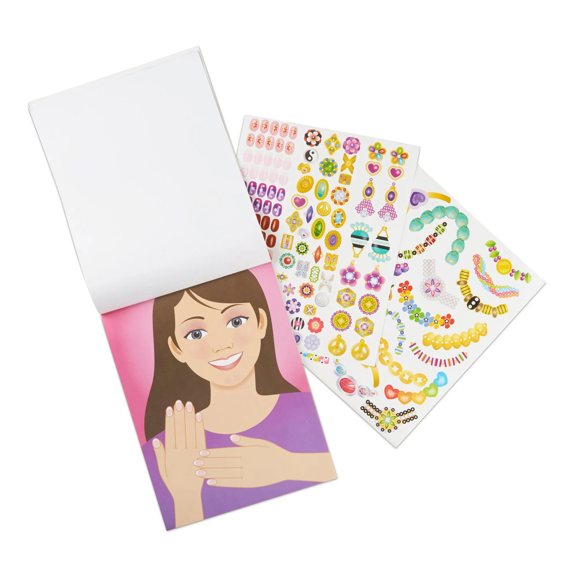 Jewelry & Nails Glitter Collection Sticker Pad