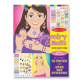 Jewelry & Nails Glitter Collection Sticker Pad