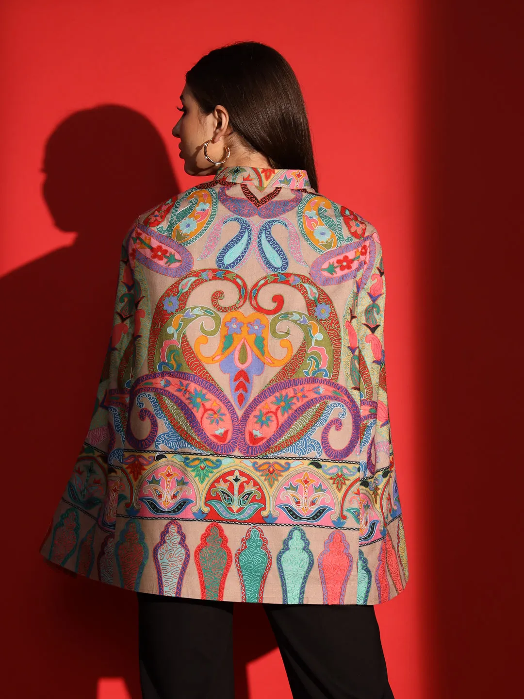 Kalamkari cape for women : Free Size