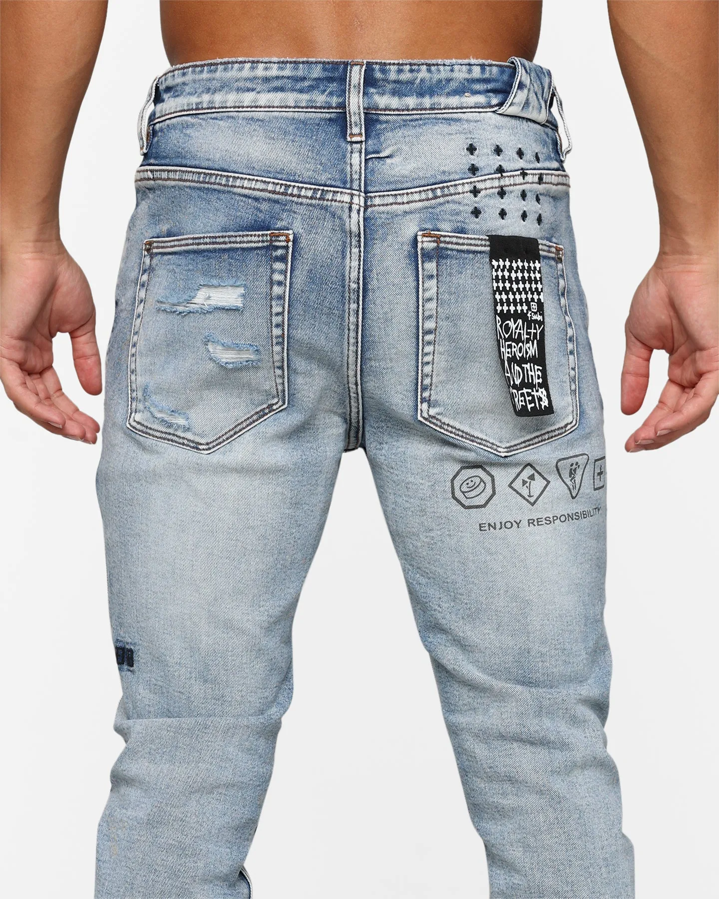 Ksubi Chitch Enjoy Trashed Jeans Denim