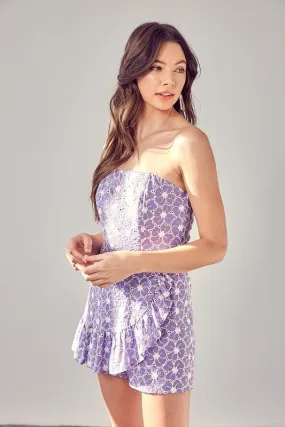 Lavender Breeze Eyelet Romper