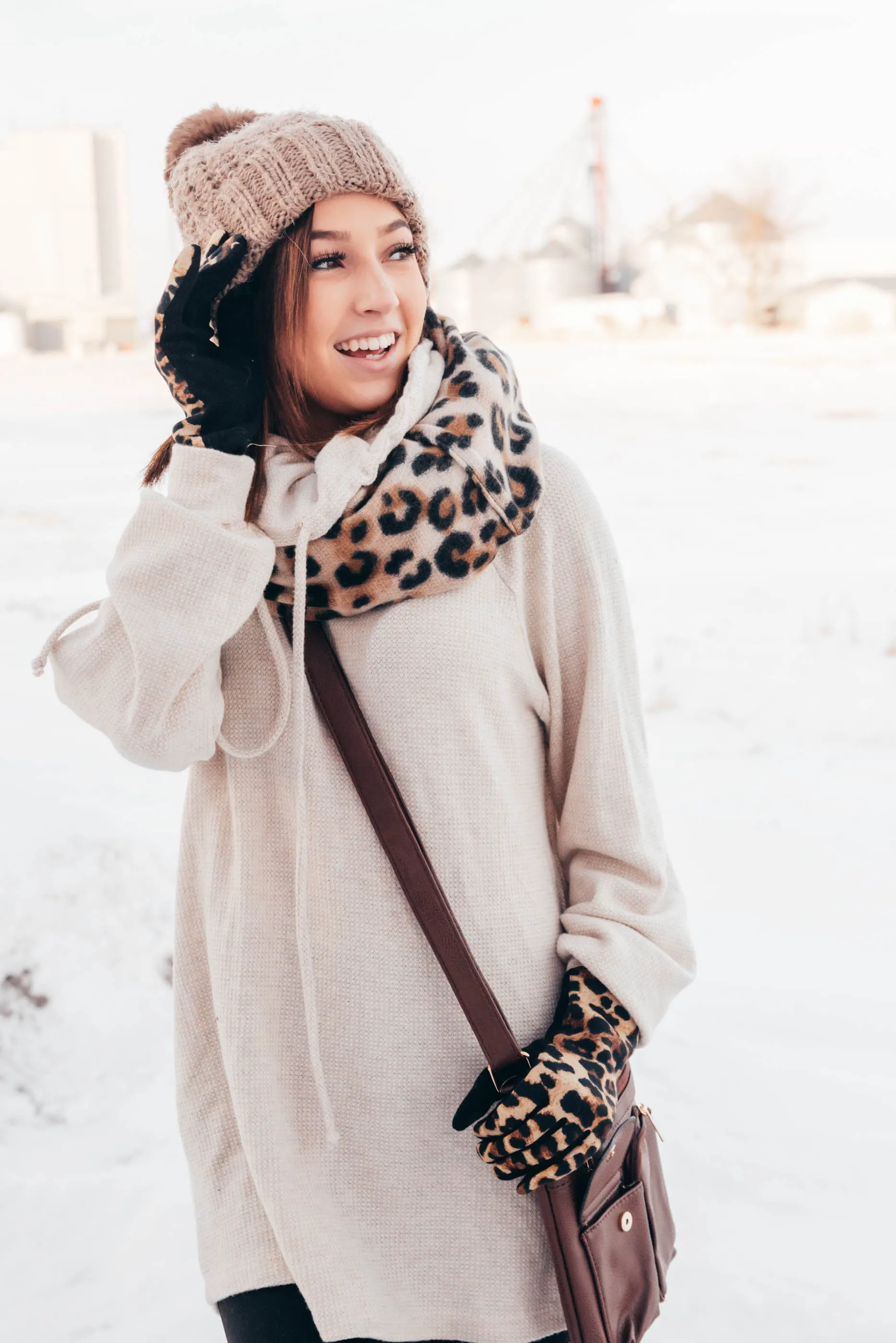 Leopard Infinity Scarf- Final Sale