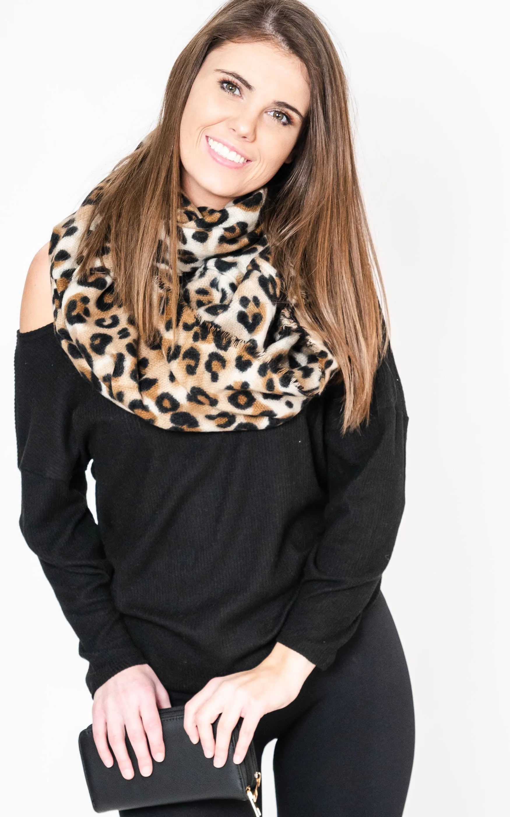 Leopard Infinity Scarf- Final Sale