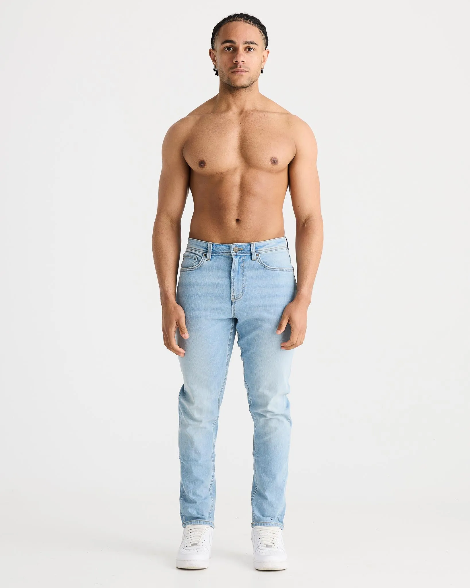 Light Blue Regular Fit Jeans