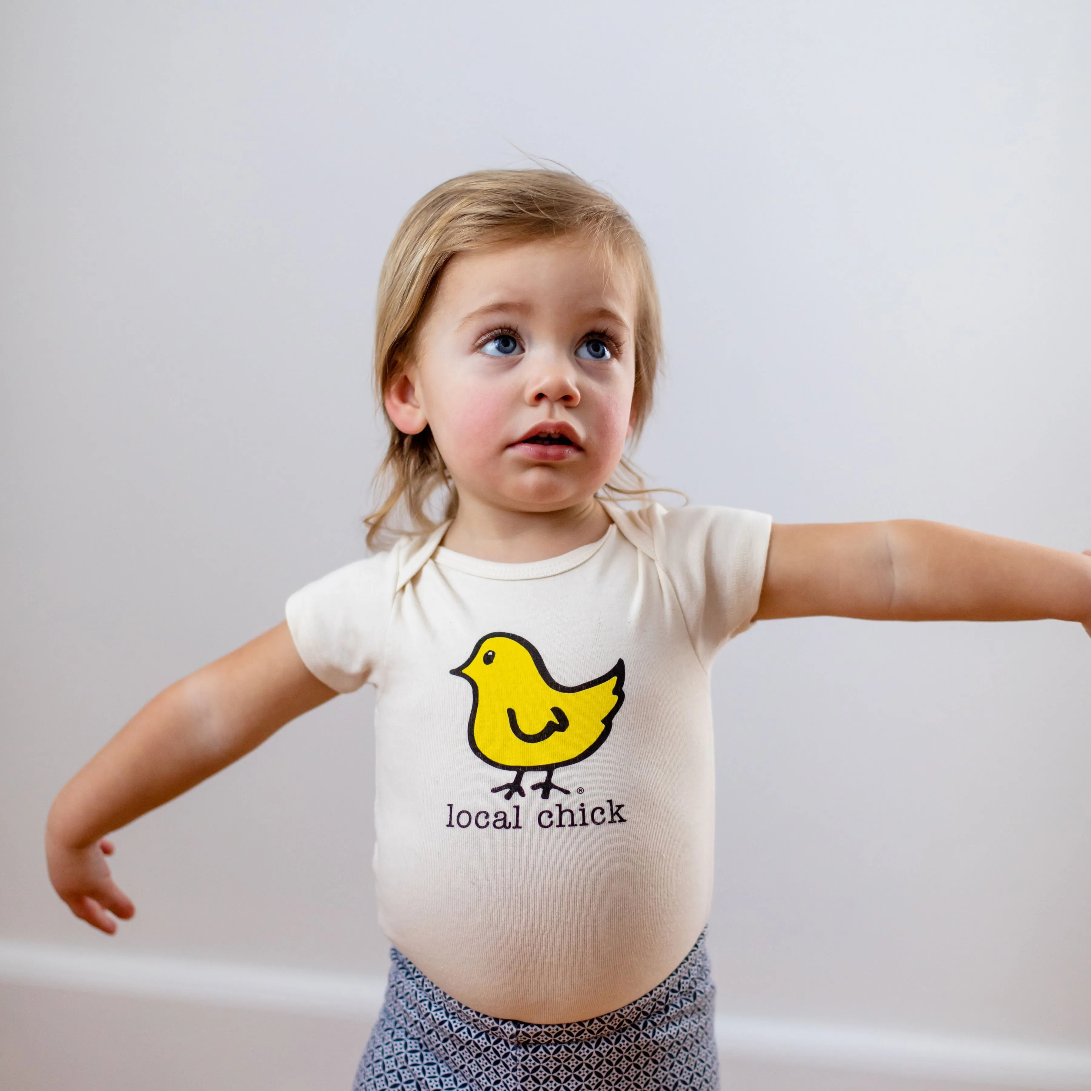 Local Chick Short Sleeve Romper & Hat Gift Set