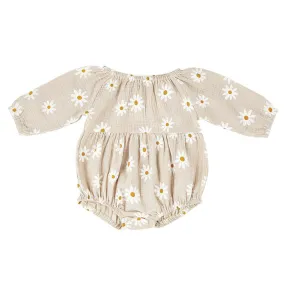 Long Sleeve Bubble Daisy Romper