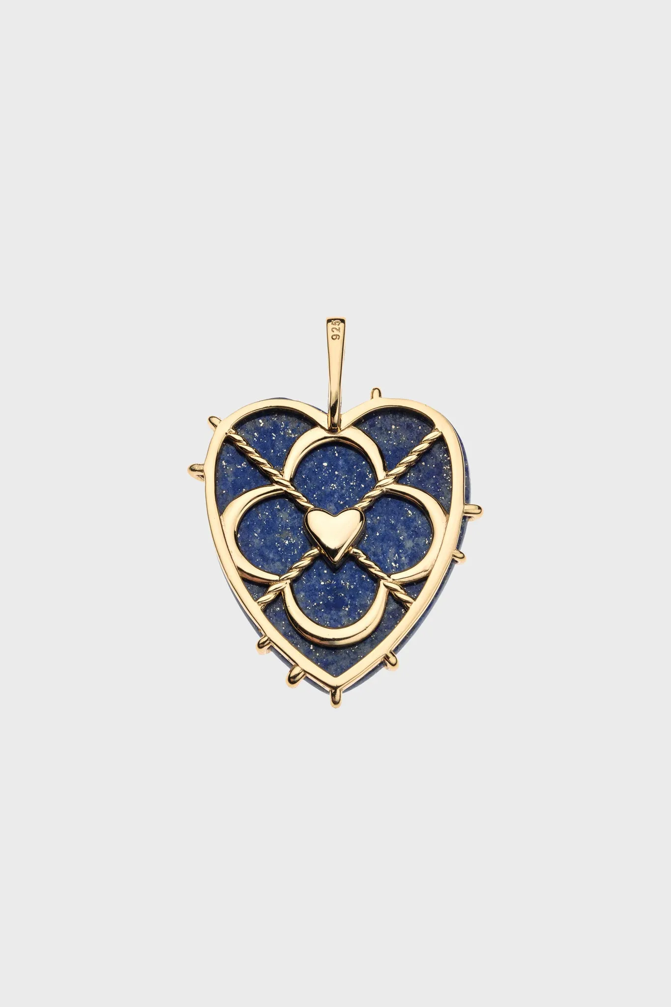 LOVE Carry Your Heart Pendant Necklace in Lapis