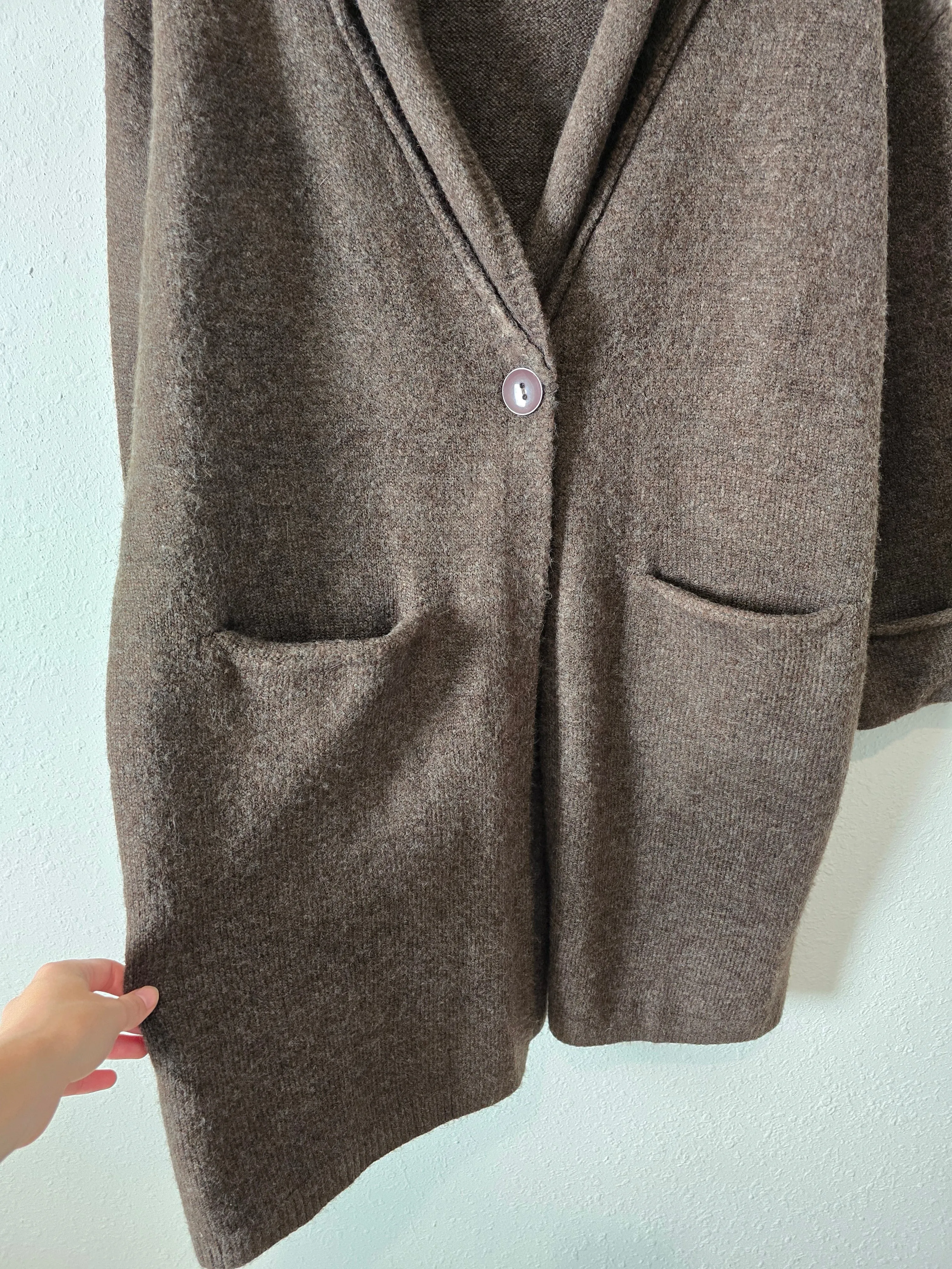 Lush Brown Sweater Coat (M)