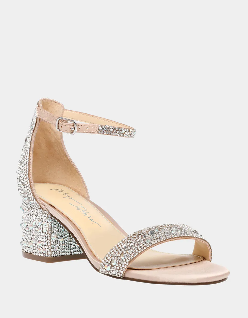 Mari Block Heel - Champagne