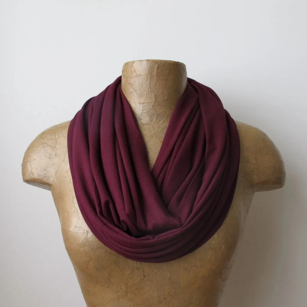 MAROON Infinity Scarf