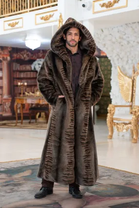 Men's Long Desert Warrior Coat in "Bengal Fox" STOCK