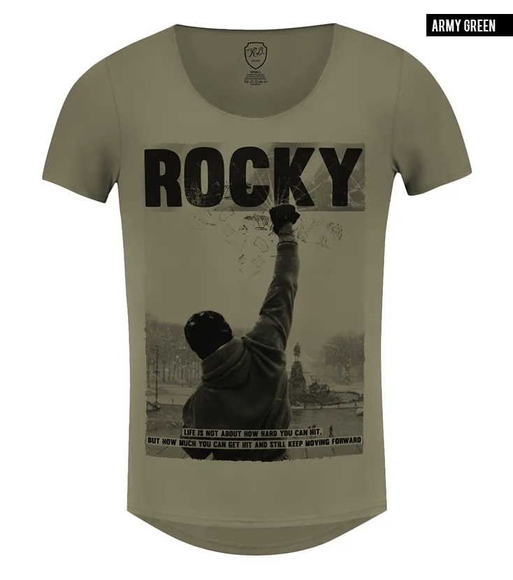 Men's Rocky Balboa T-shirt Unique Сhattering Design / color option / MD276