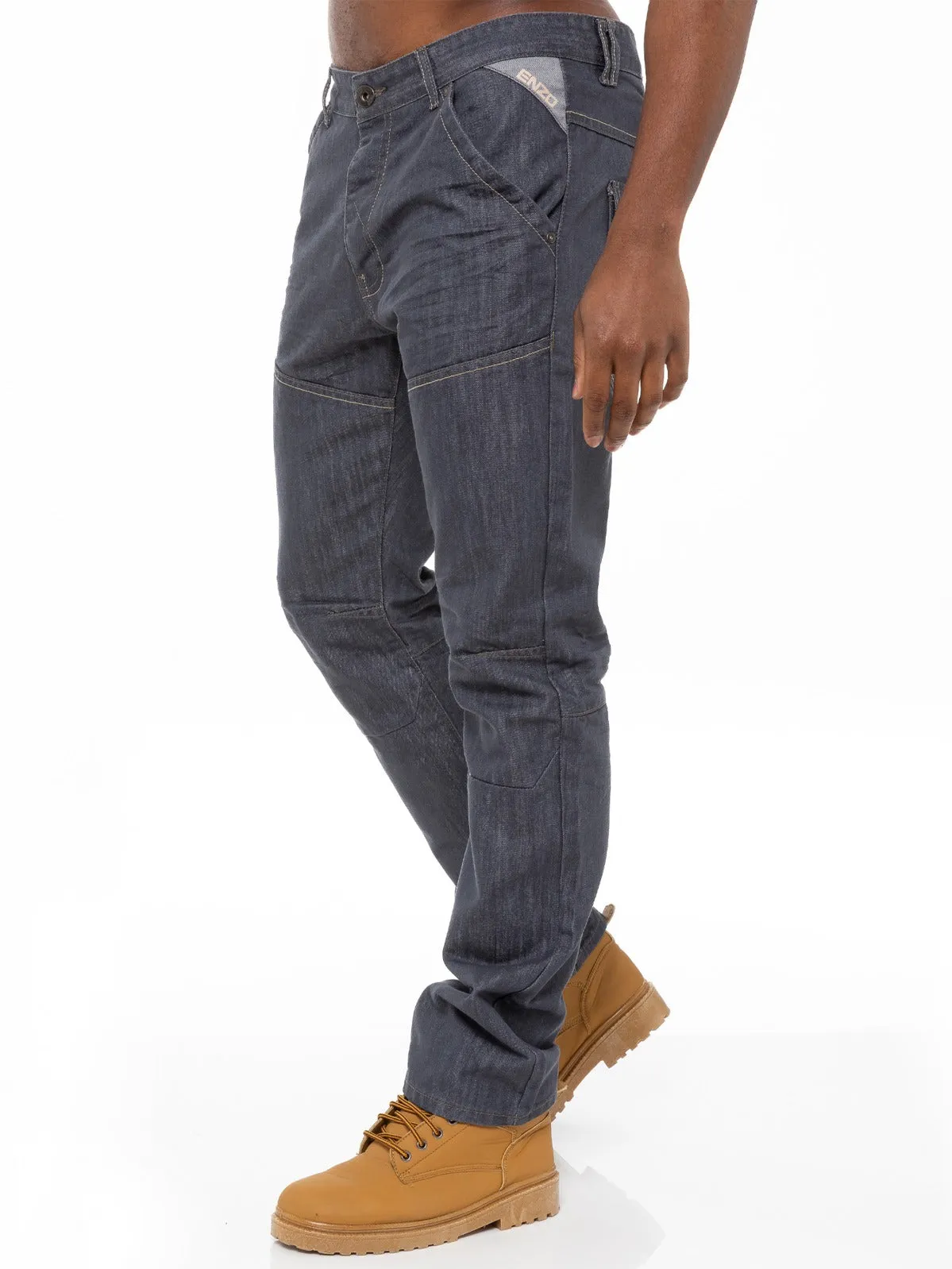 Mens Straight Fit Denim Jeans EZ243 - EZ244 | Enzo Designer Menswear