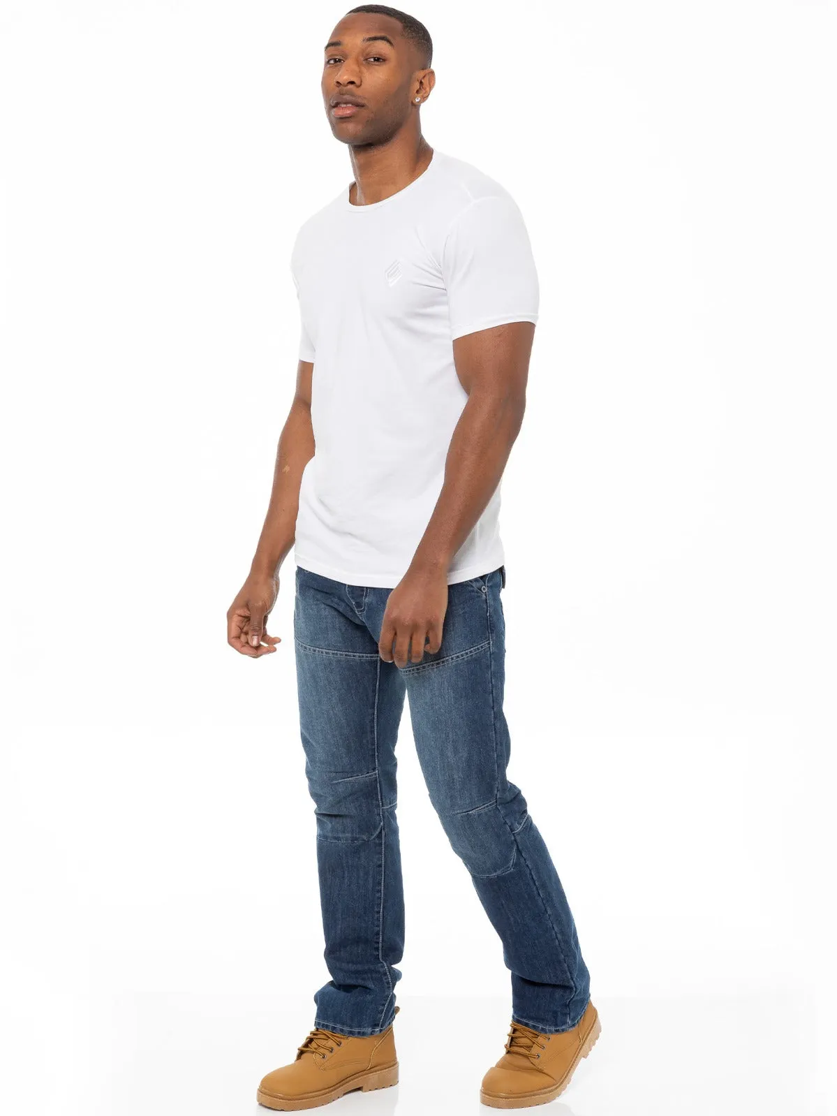 Mens Straight Fit Denim Jeans EZ243 - EZ244 | Enzo Designer Menswear