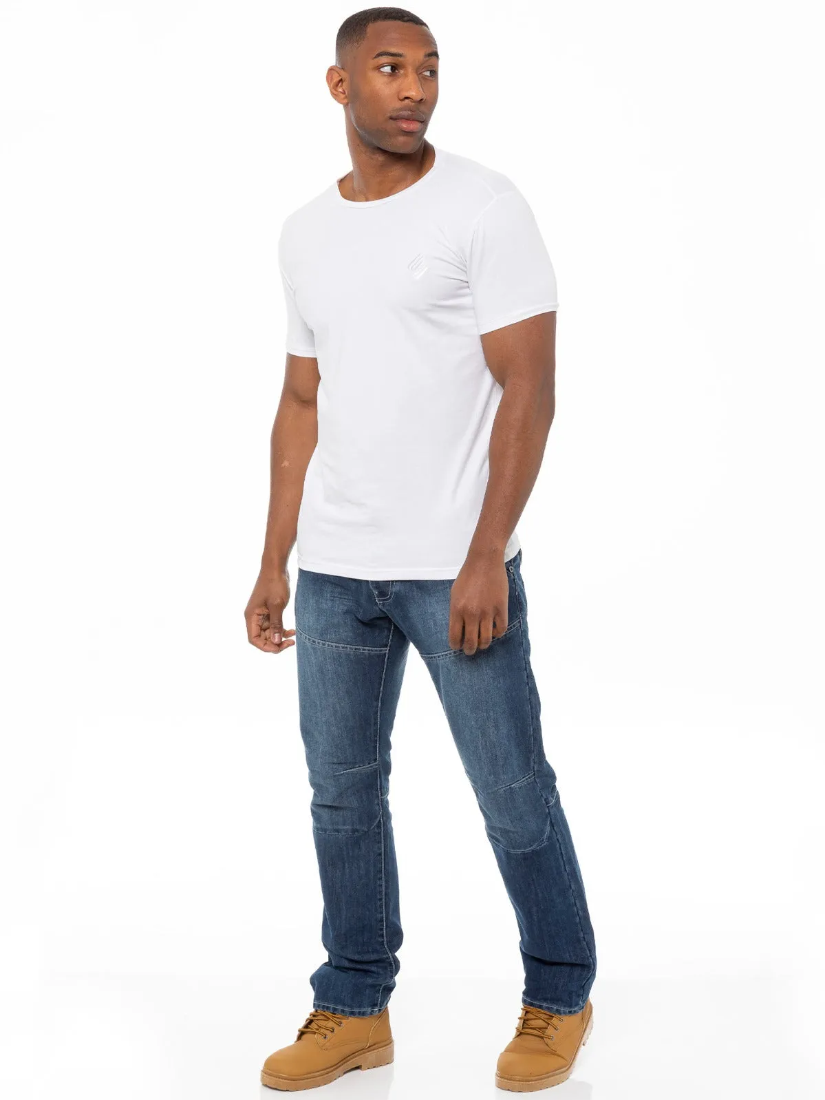 Mens Straight Fit Denim Jeans EZ243 - EZ244 | Enzo Designer Menswear