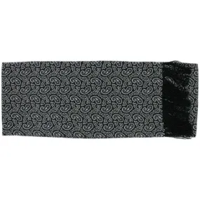 Michelsons of London Small Paisley Silk Scarf - Black