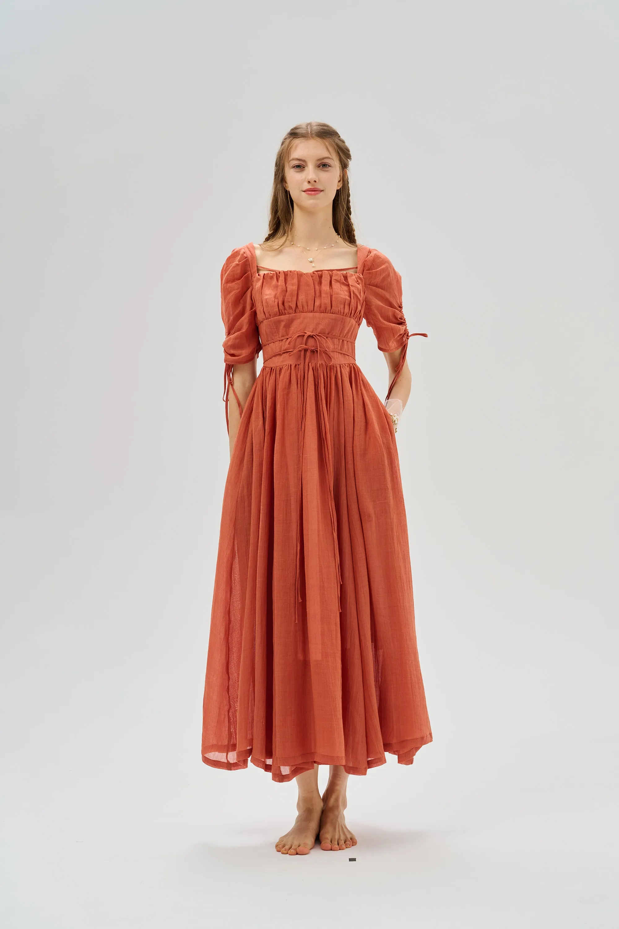 Monette 27 | Corset Linen Dress