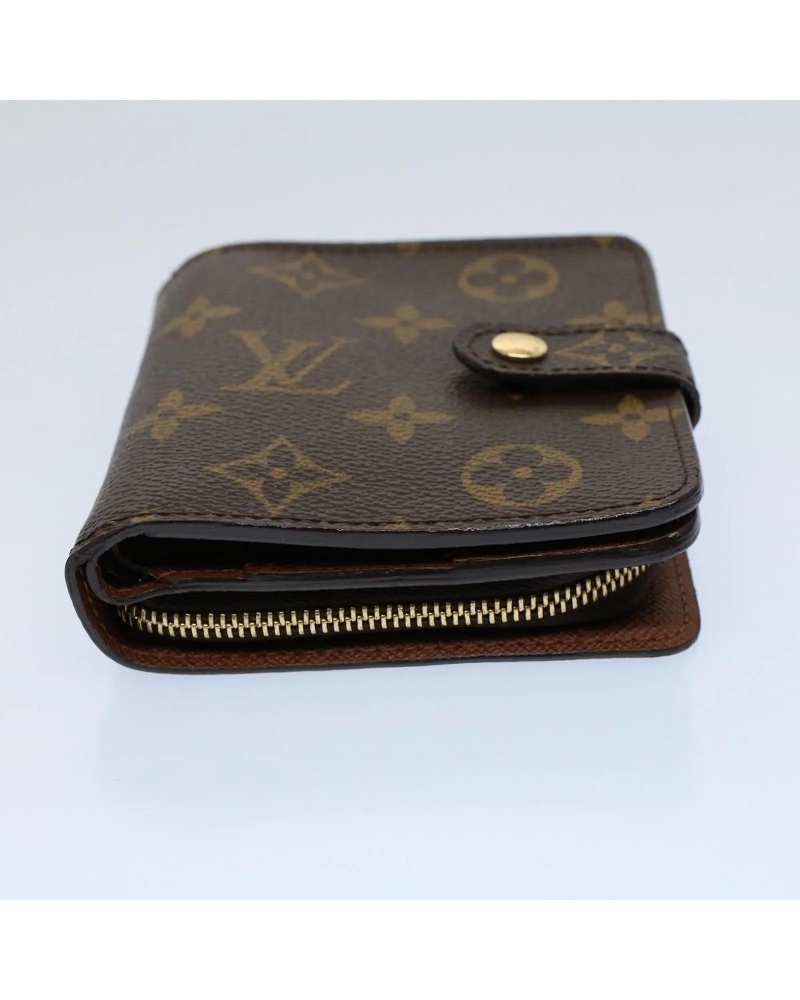 Monogram Compact Zip Wallet with Dust Bag and Box