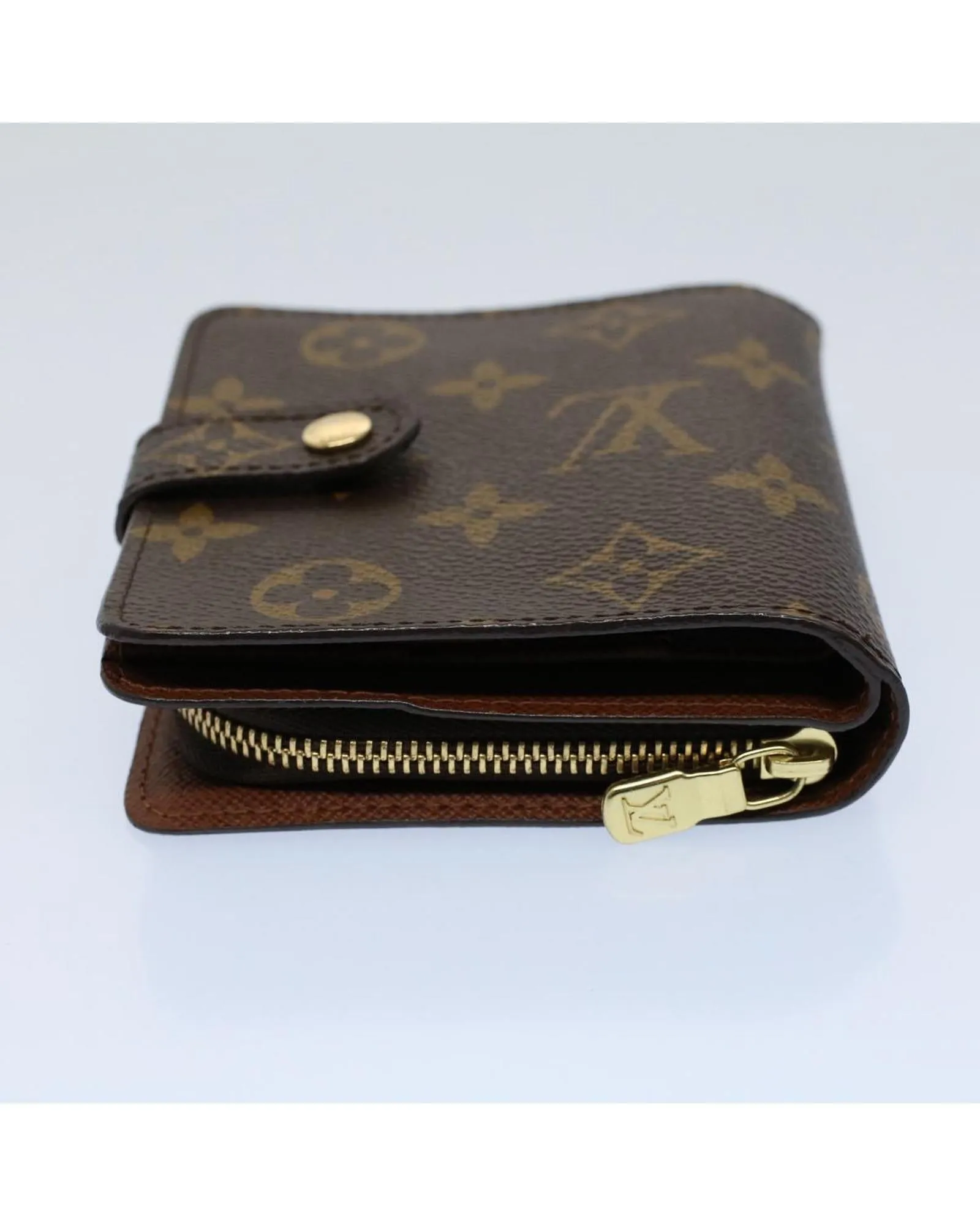 Monogram Compact Zip Wallet with Dust Bag and Box