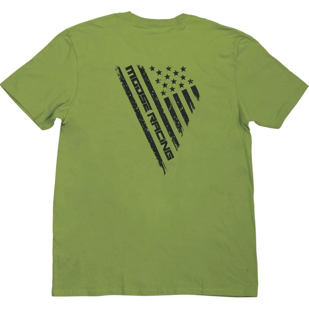 Moose Racing Grunge Salute T-Shirt Olive