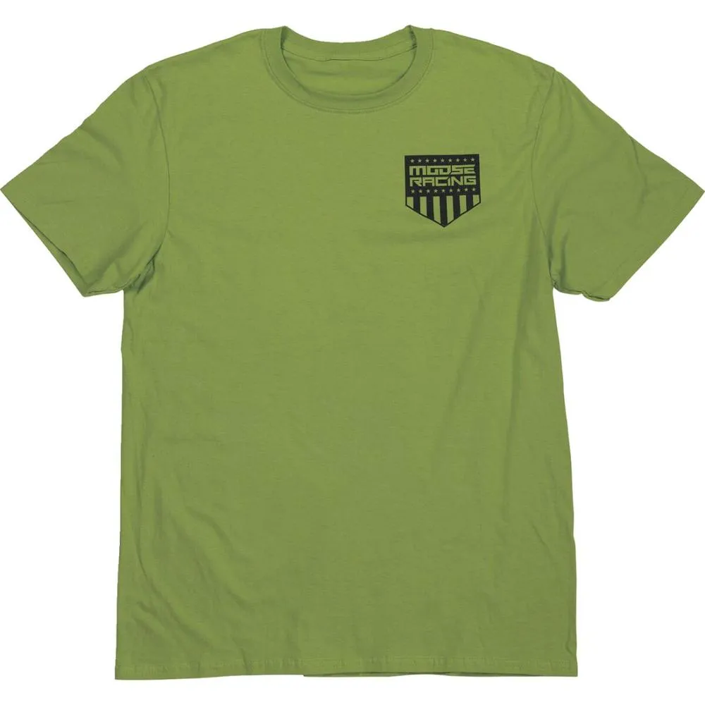 Moose Racing Grunge Salute T-Shirt Olive