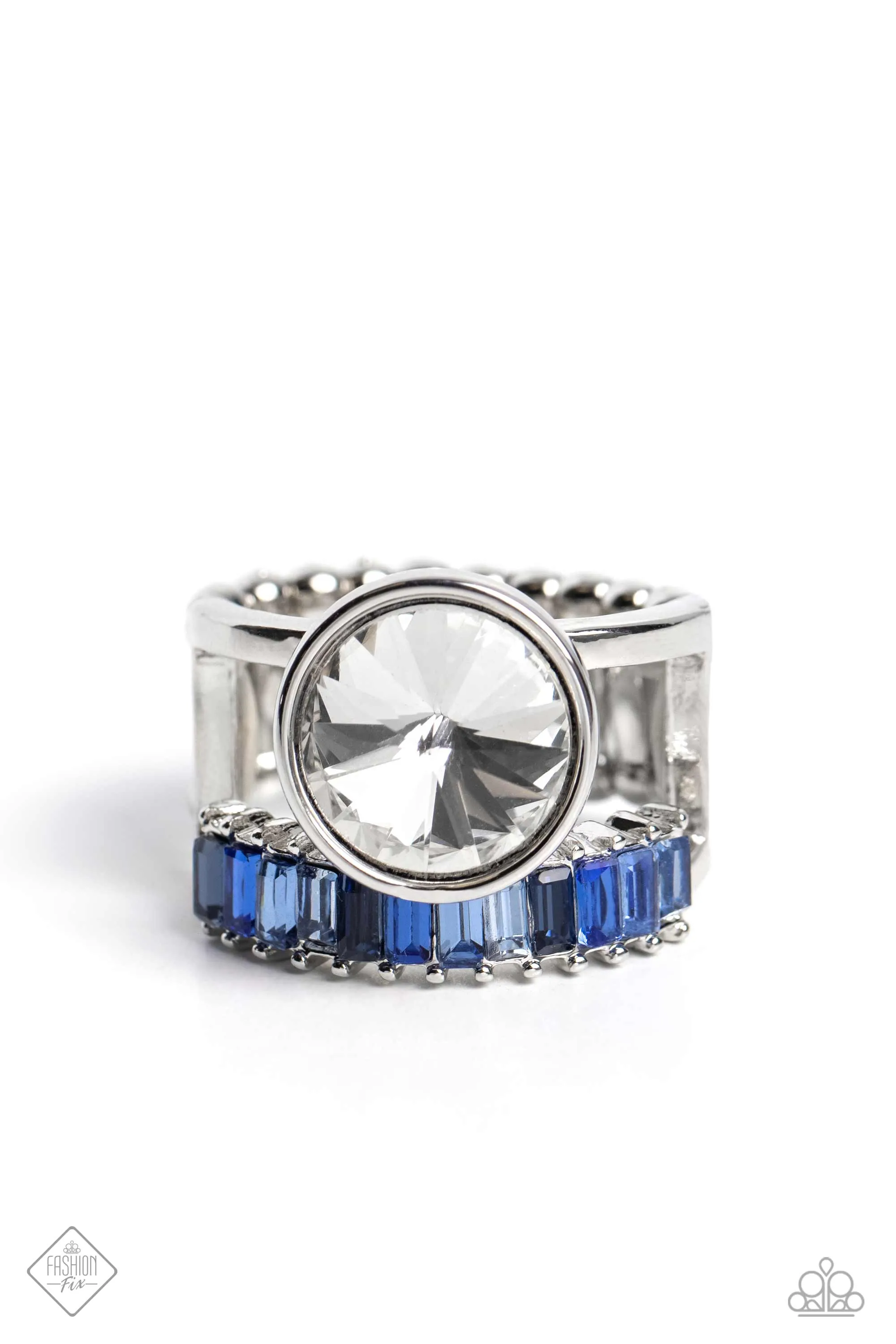 Open Door Jewelry - Balanced Bravura - Blue Ring - Paparazzi Accessories