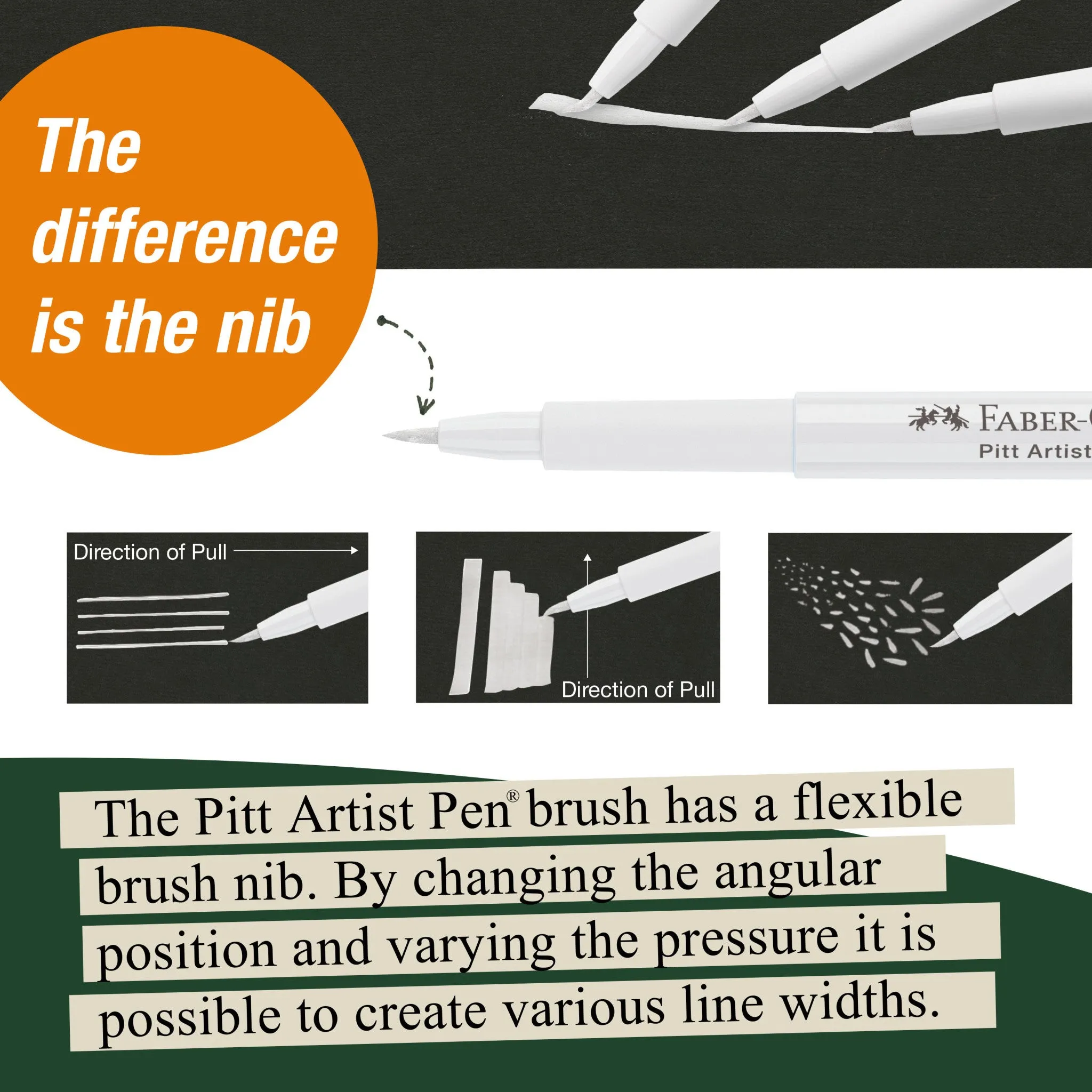 Pitt Artist Pen Brush - #101 White - #167401