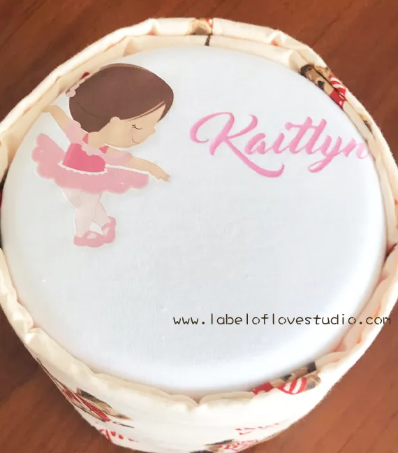 Pretty Ballerina Personalized Diaper Cake