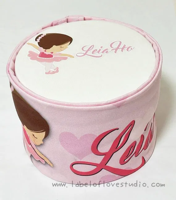 Pretty Ballerina Personalized Diaper Cake