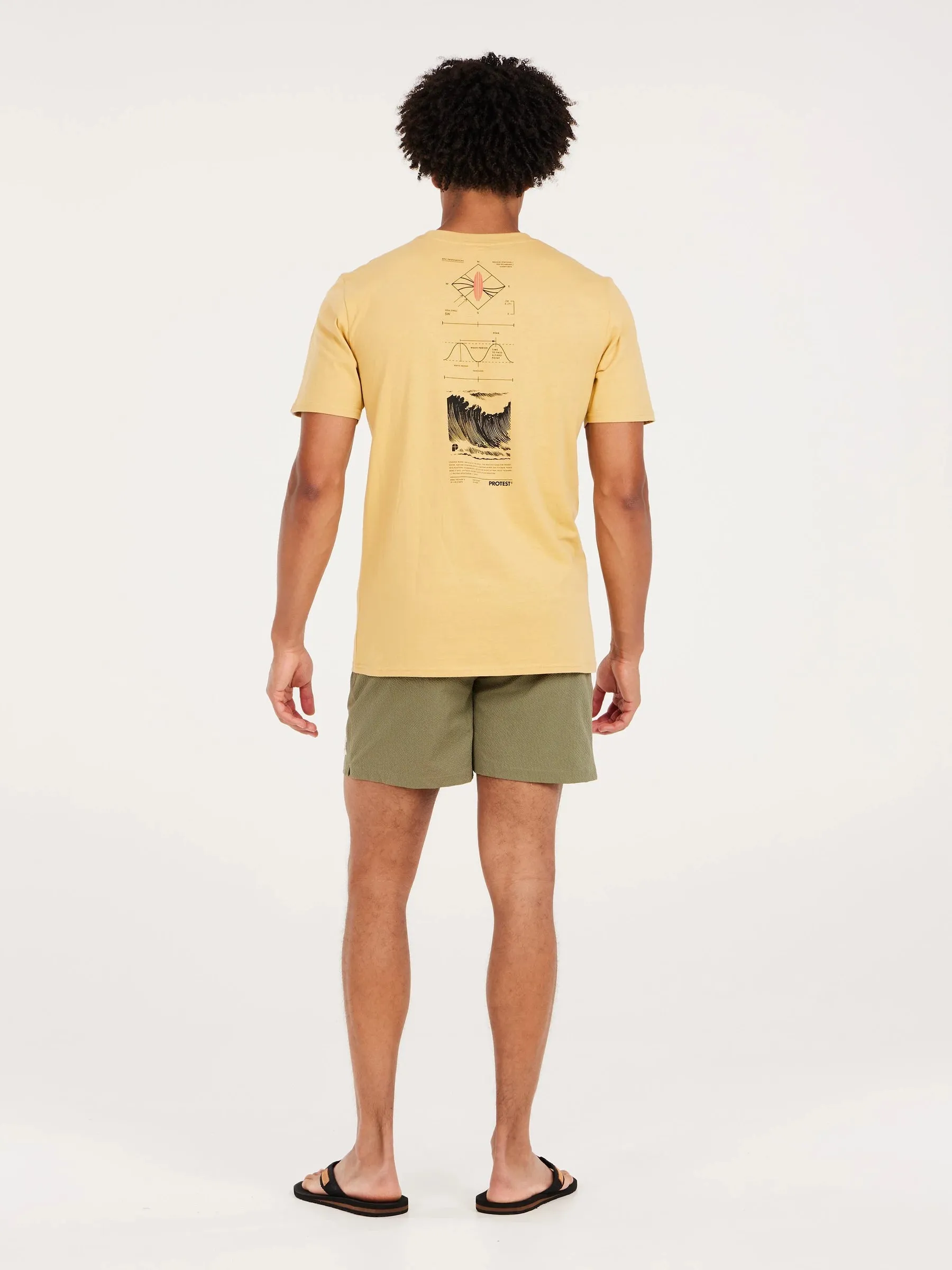 Protest PRTPENALT Men's T-Shirt - Butter Yellow