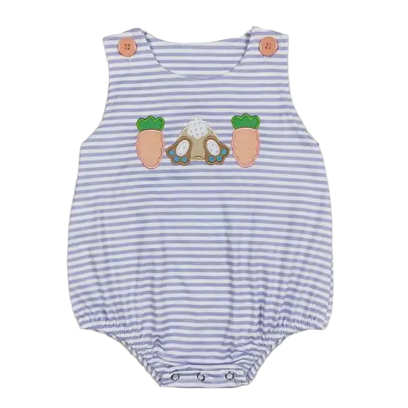 "Bunny Cutie" Themed Baby's Romper