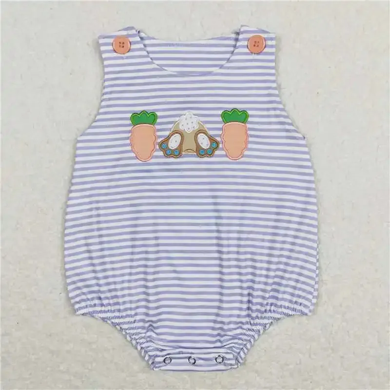 "Bunny Cutie" Themed Baby's Romper