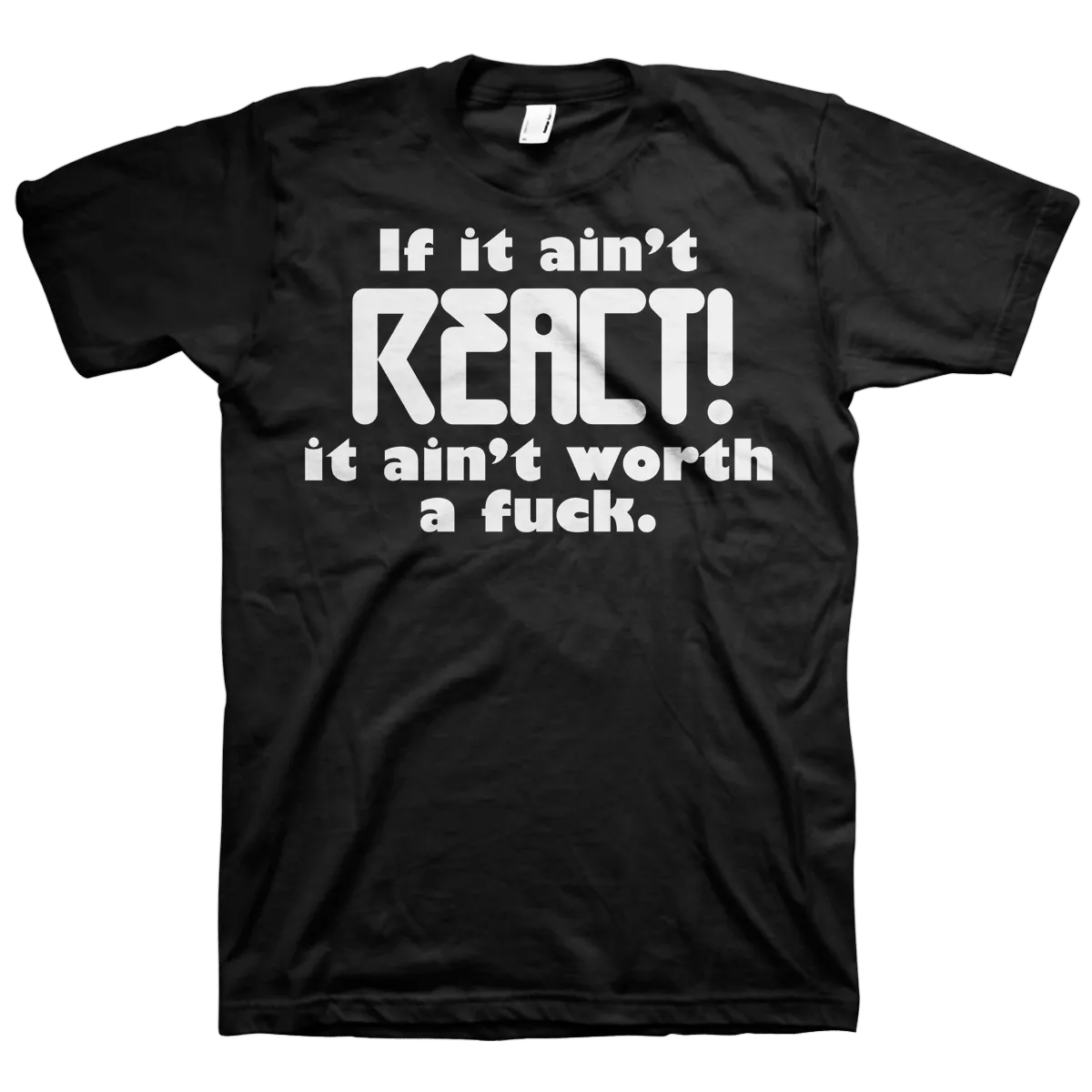 React Records "Ain't Worth..." Black T-Shirt