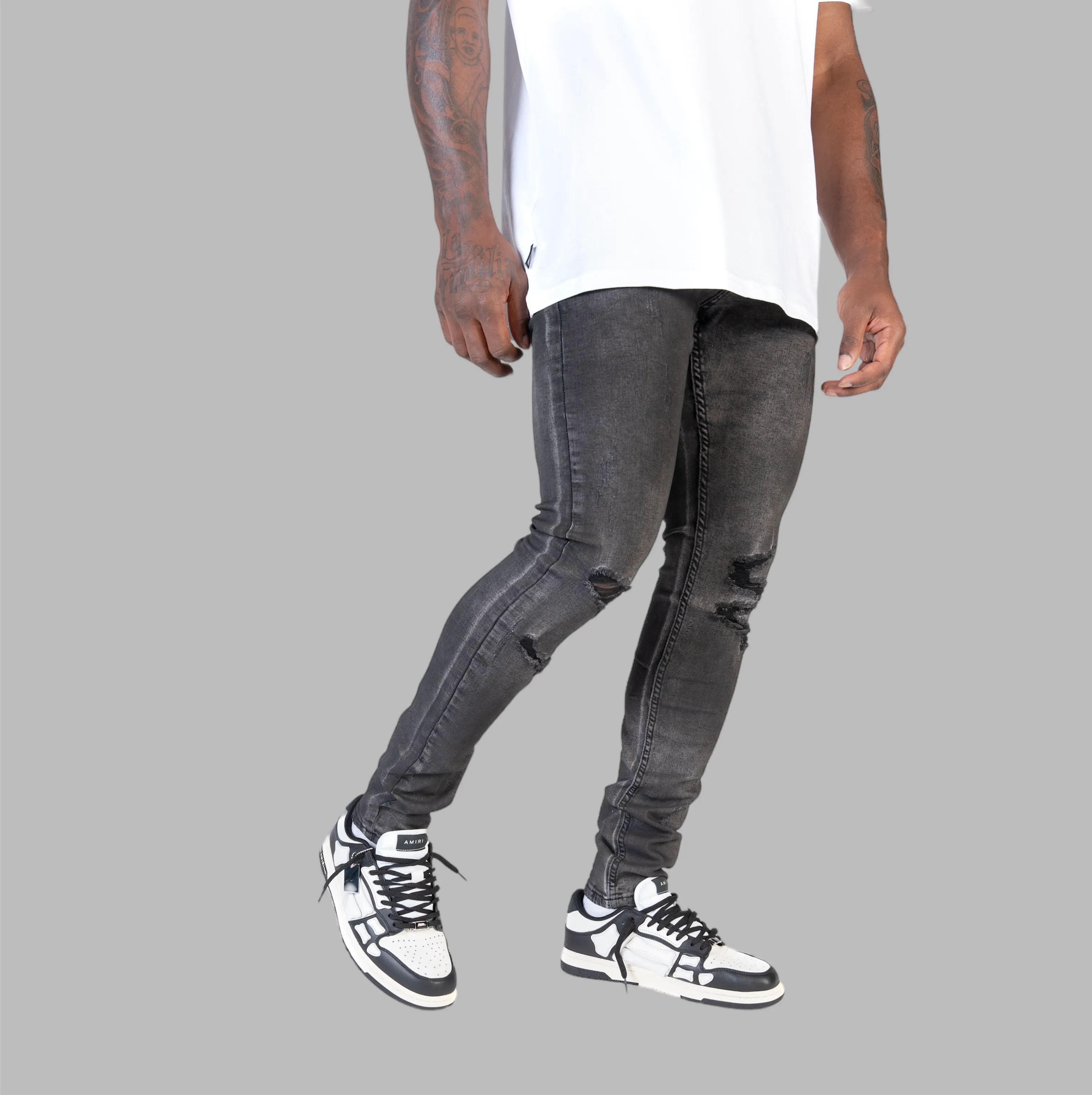 Relapse Jeans Ash 104 Skinny Denim Charcoal