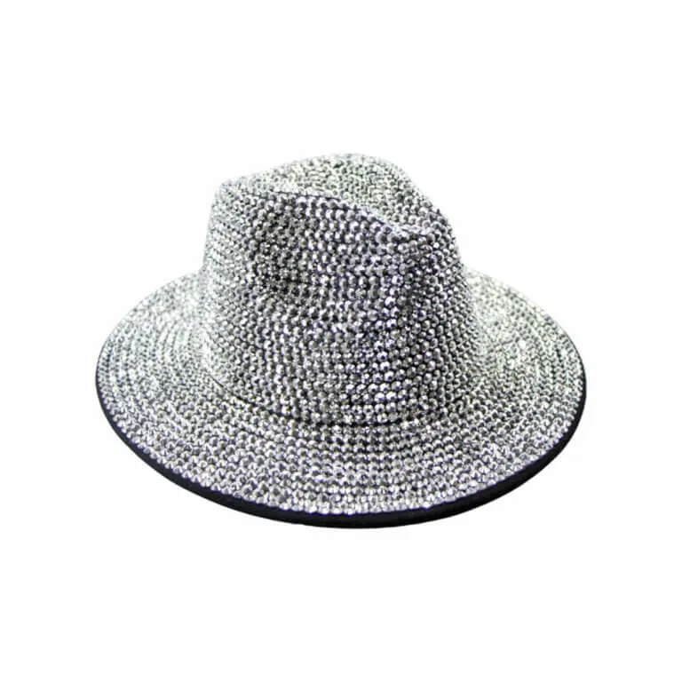 Rhinstone Hat - Silver