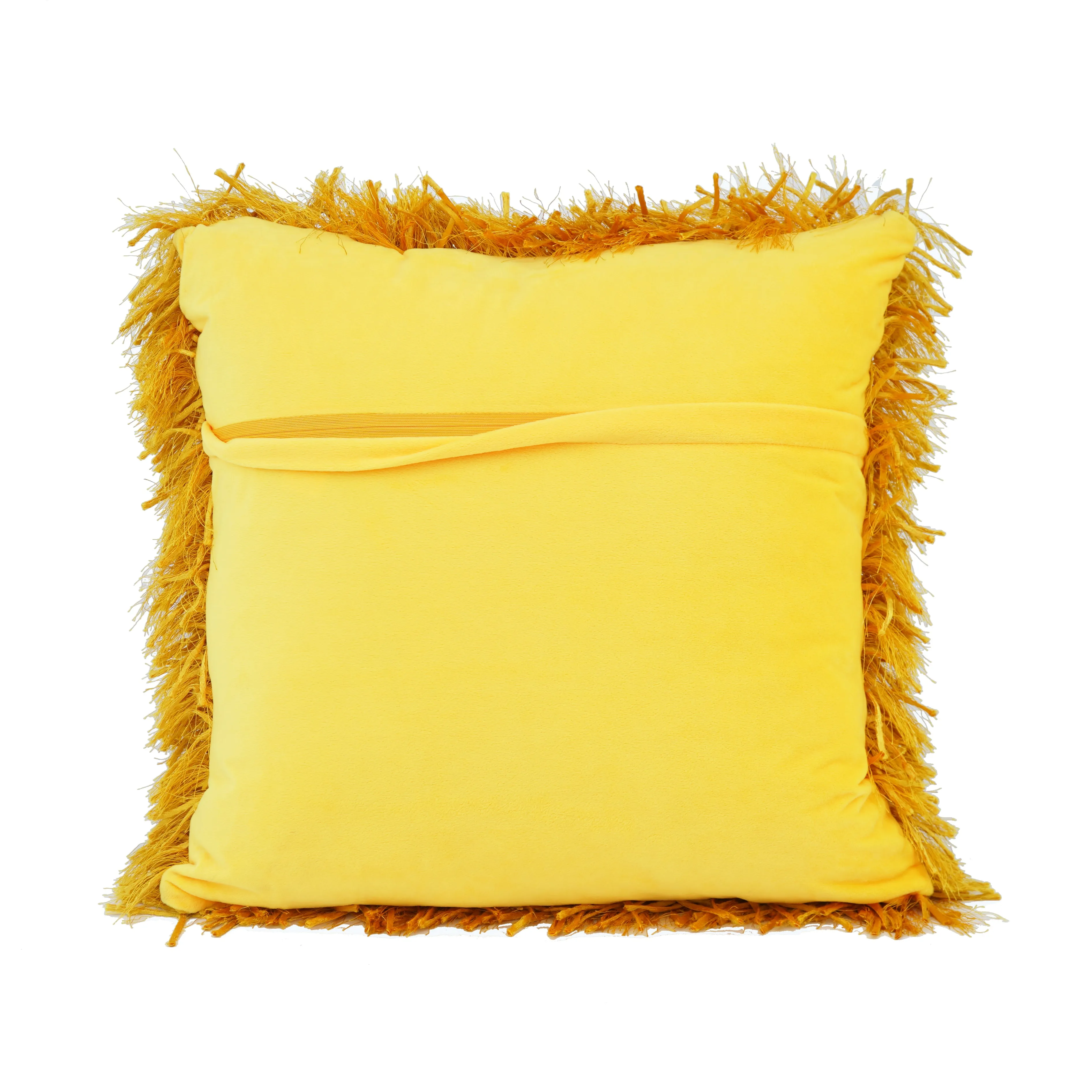 Ribbon Shaggy Throw Pillows