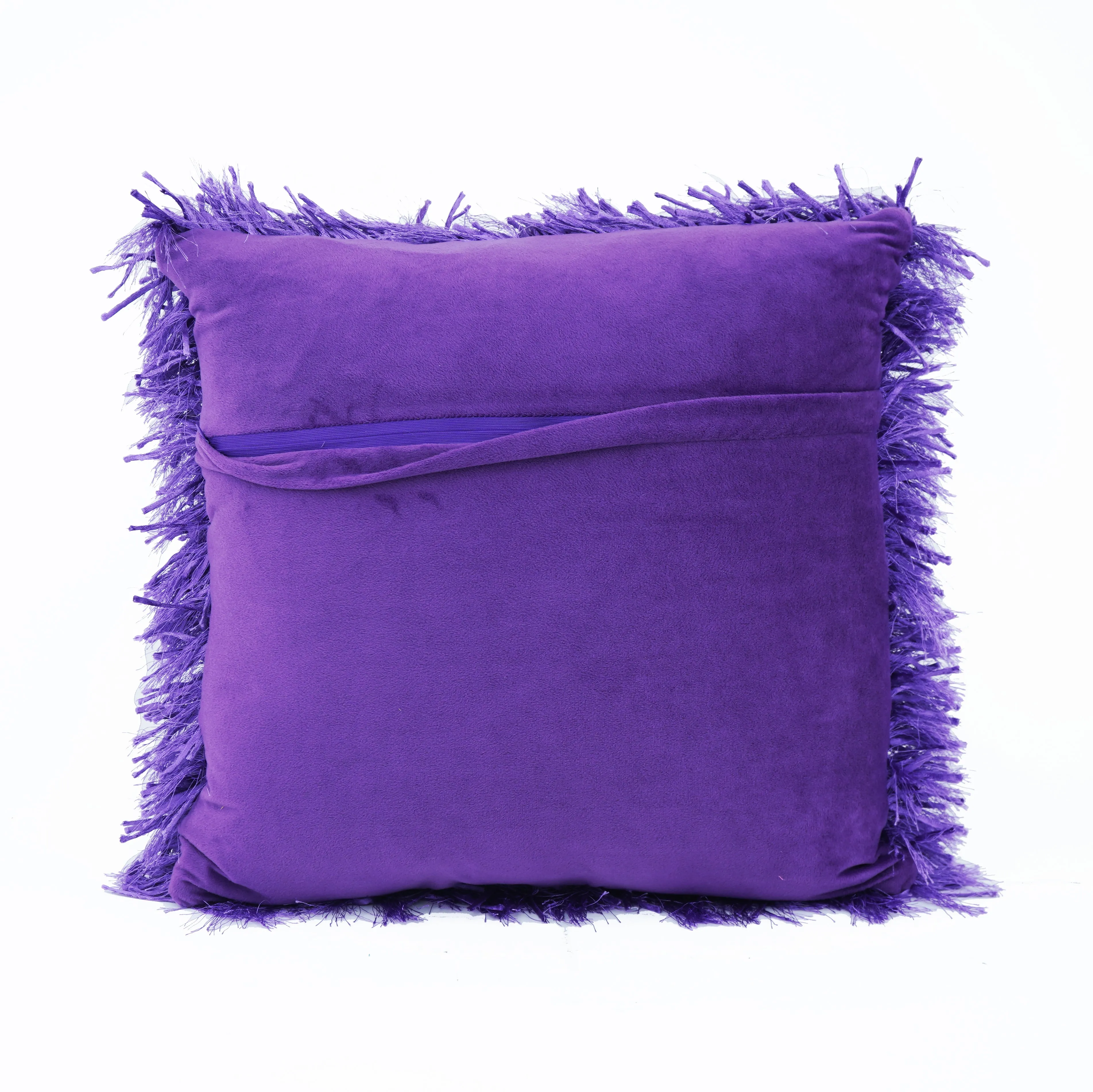 Ribbon Shaggy Throw Pillows