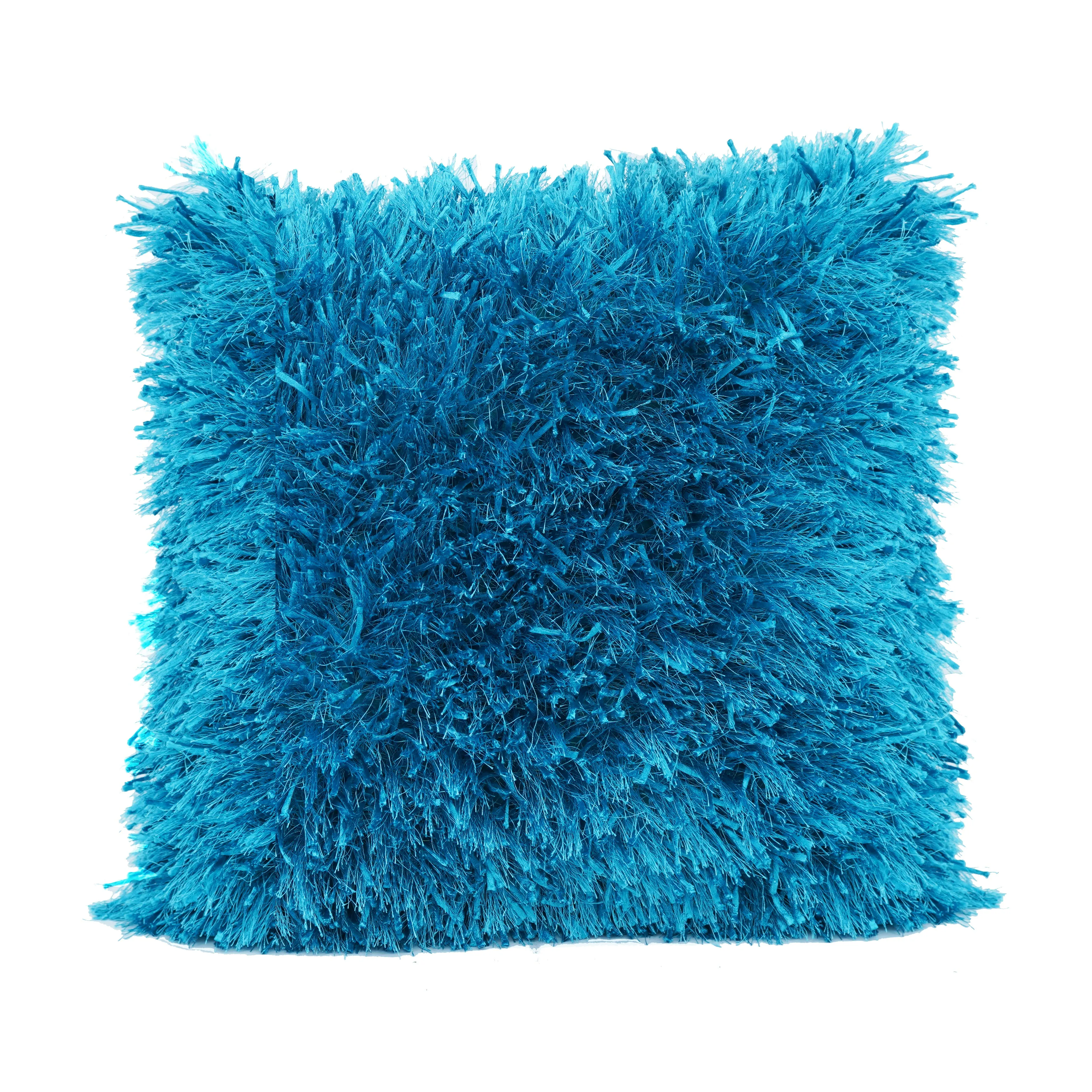 Ribbon Shaggy Throw Pillows