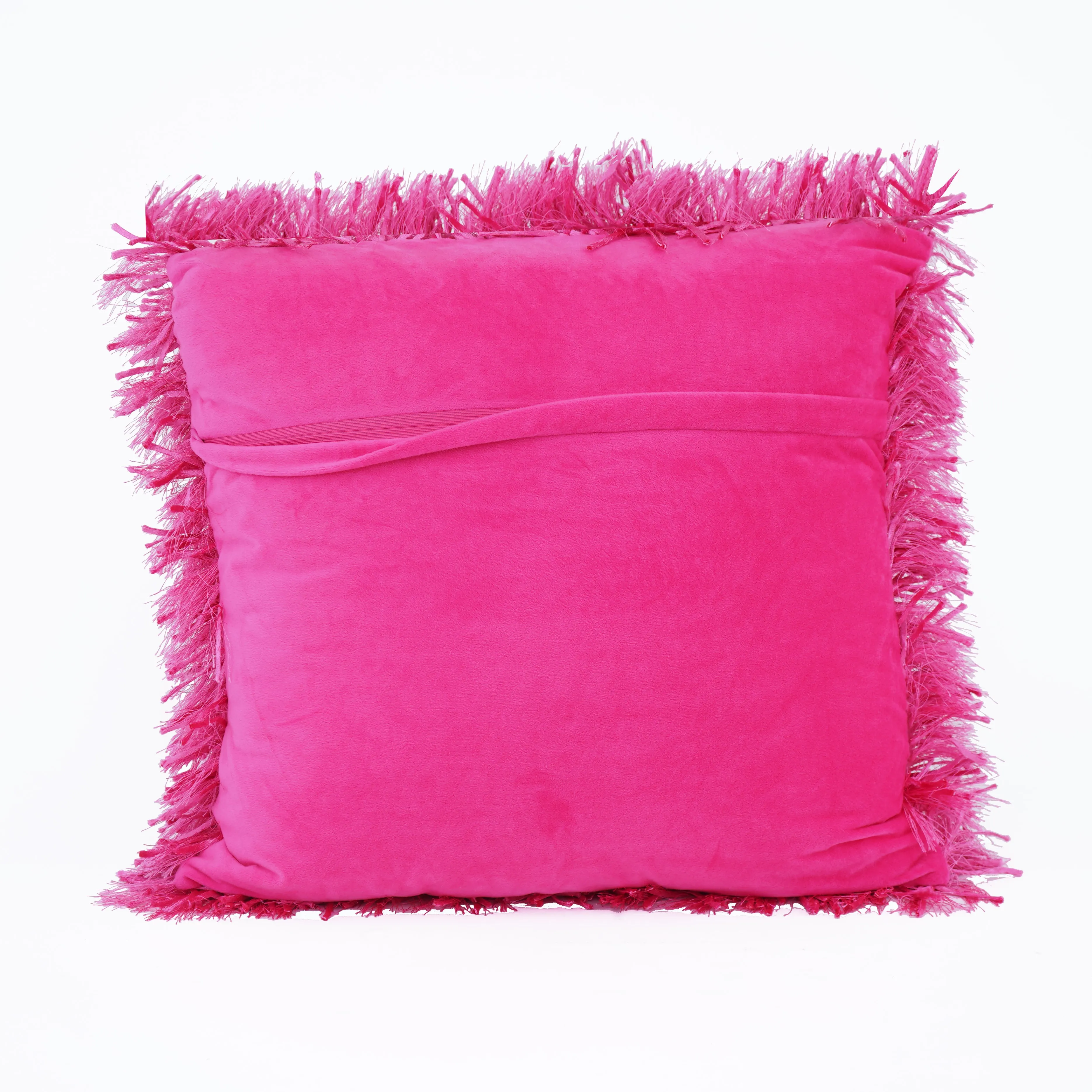 Ribbon Shaggy Throw Pillows