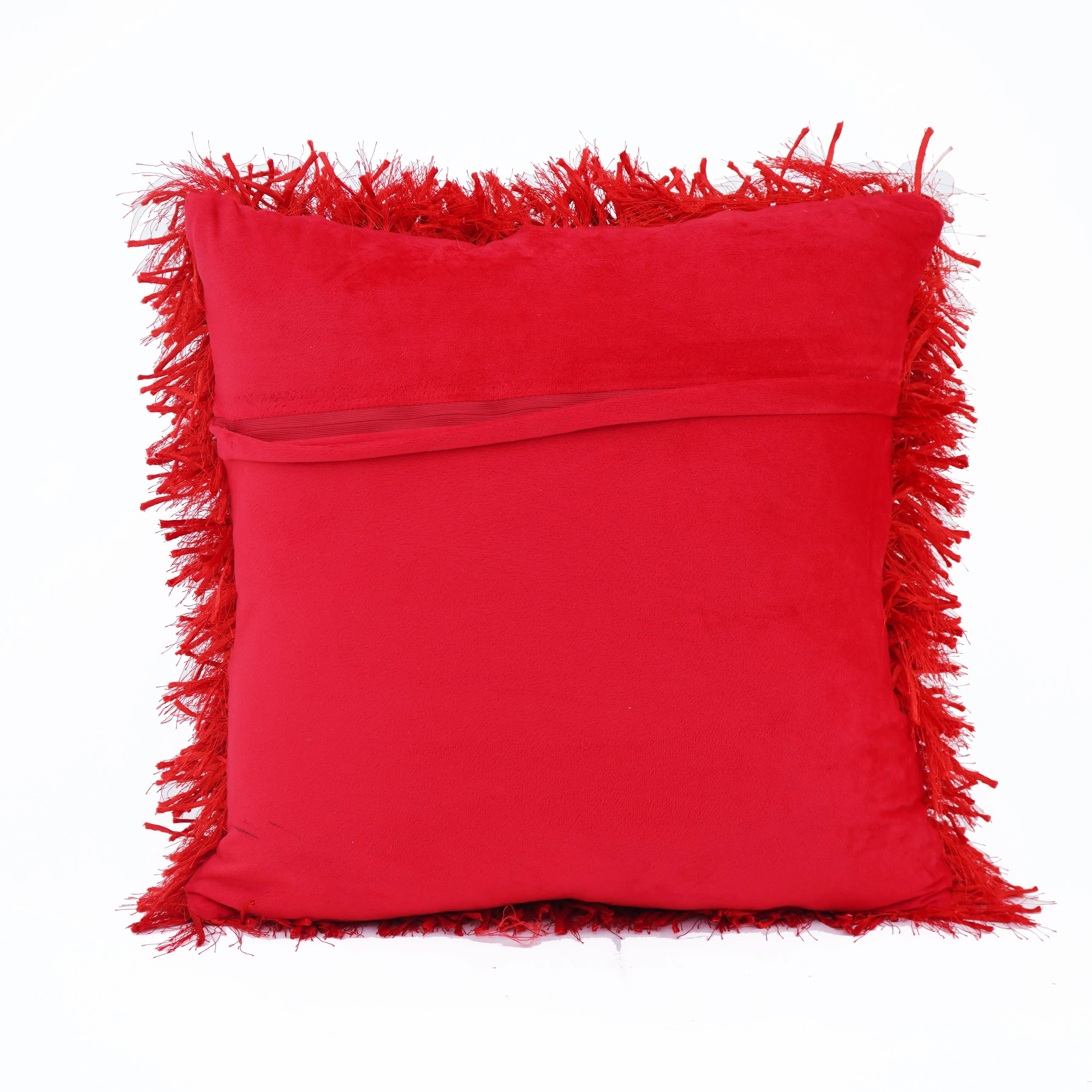 Ribbon Shaggy Throw Pillows