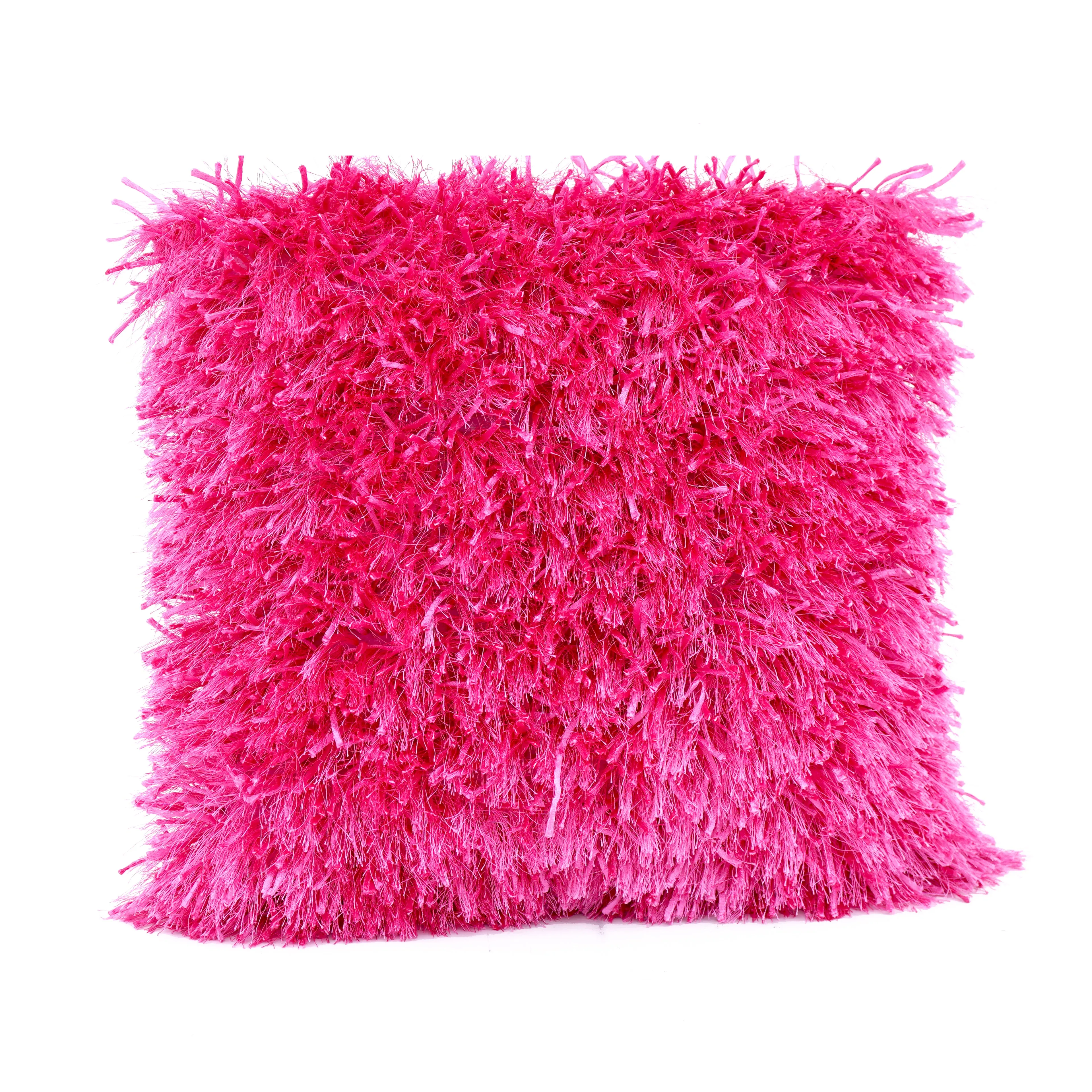 Ribbon Shaggy Throw Pillows