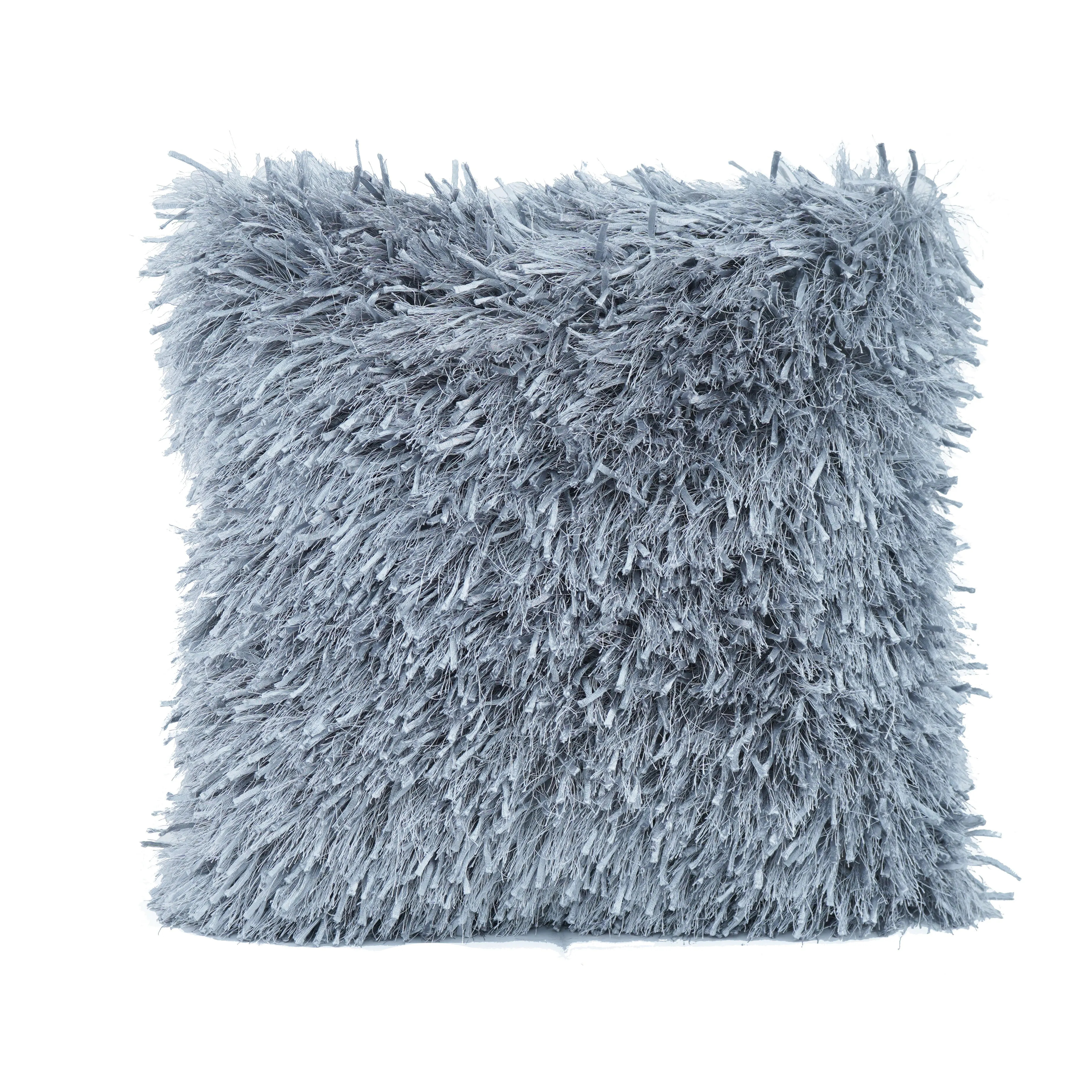 Ribbon Shaggy Throw Pillows