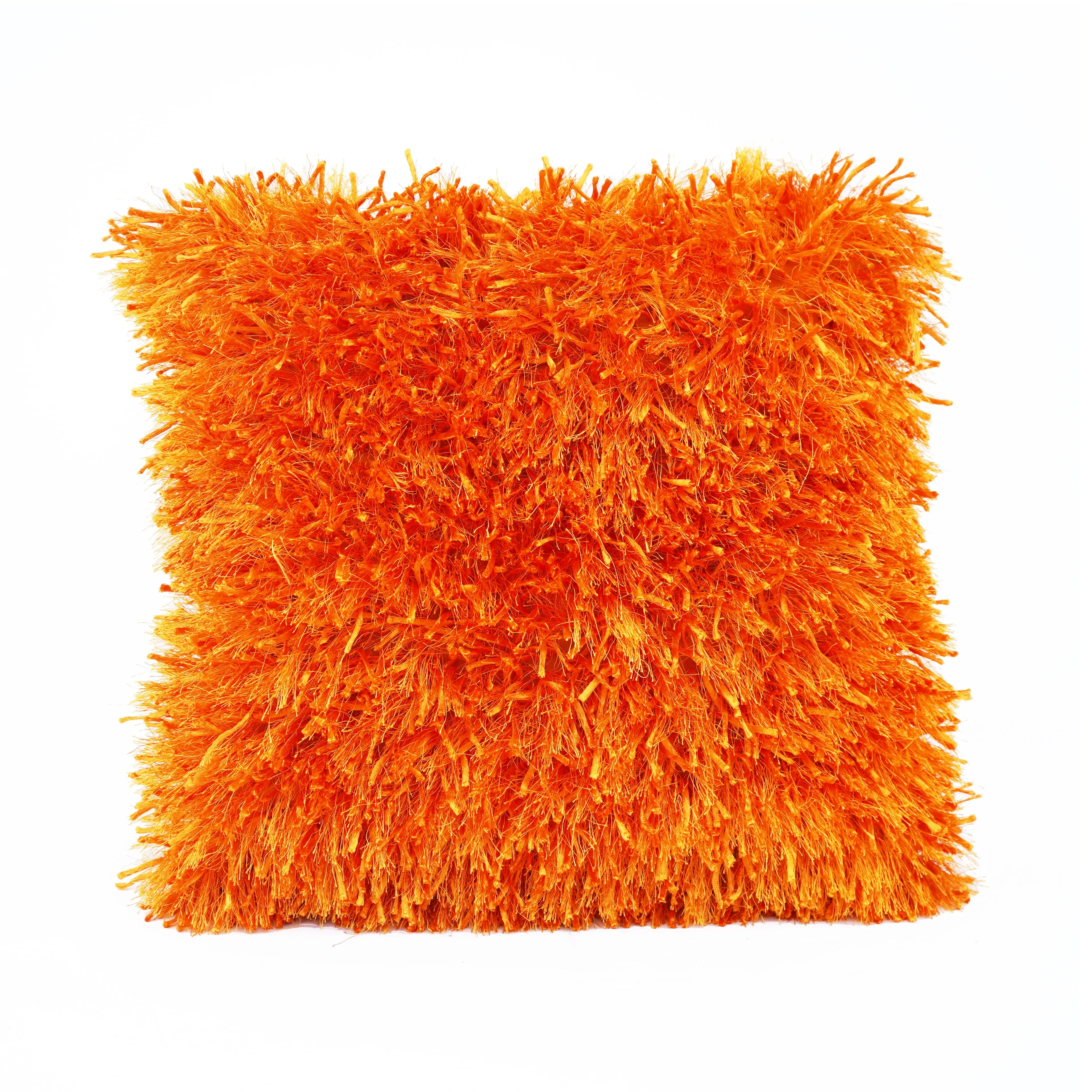 Ribbon Shaggy Throw Pillows