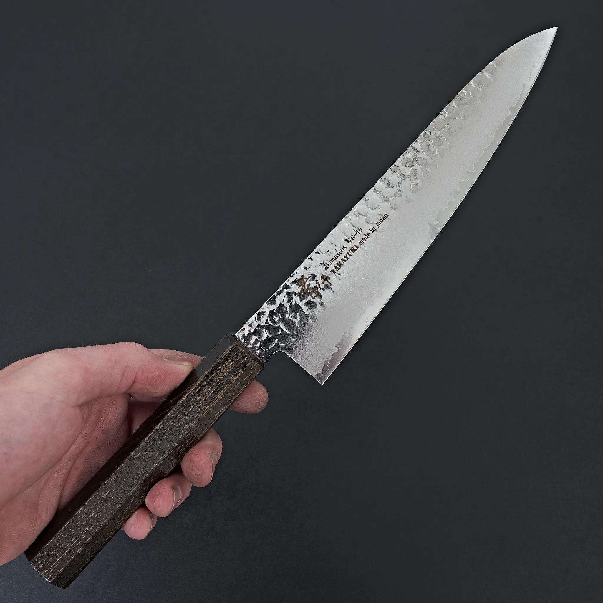 Sakai Takayuki Nanairo Black Lacquer 33 Layer Damascus Gyuto 210mm