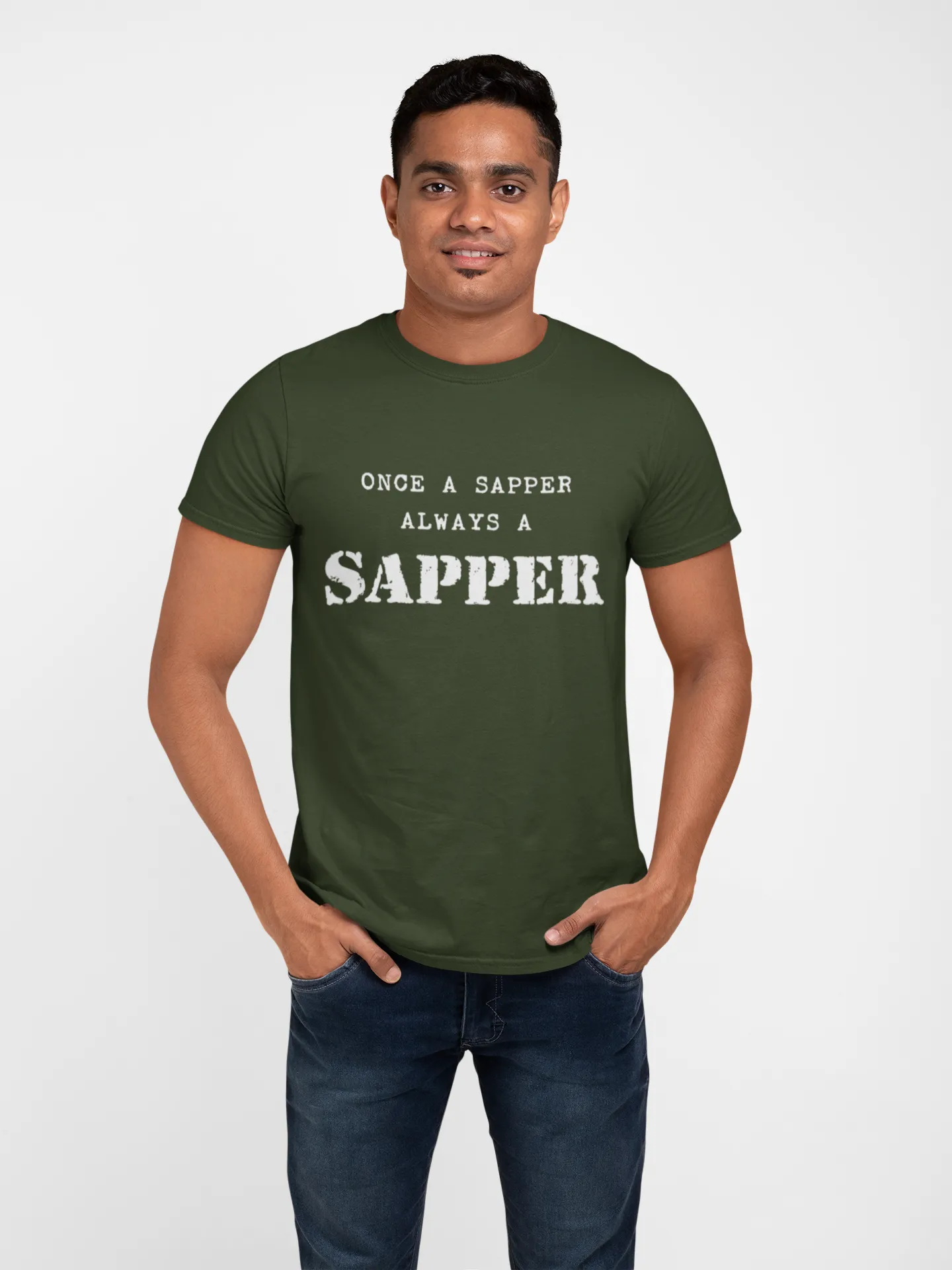 Sapper T-shirt - Once a Sapper, Always a Sapper (Men)