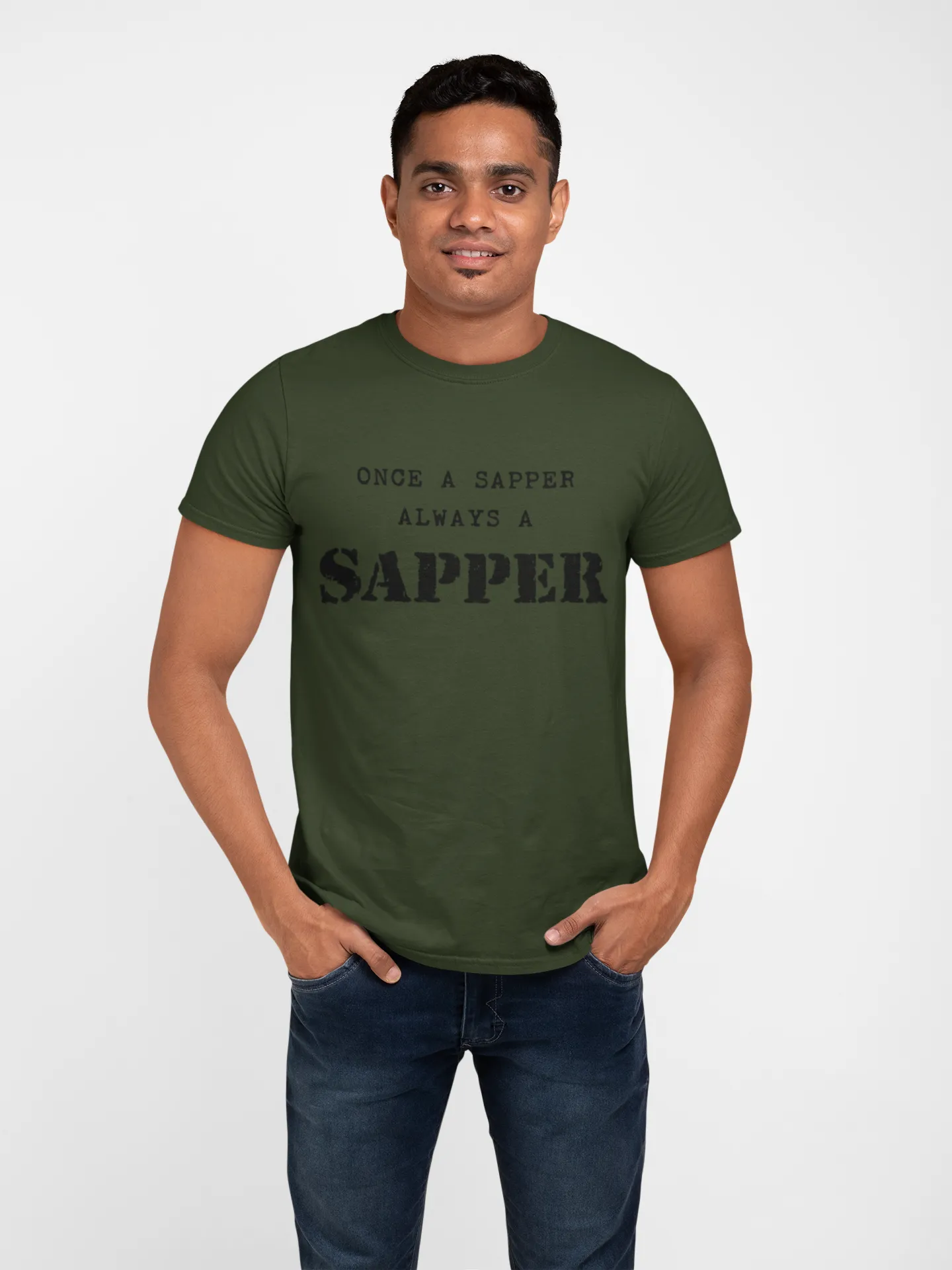 Sapper T-shirt - Once a Sapper, Always a Sapper (Men)