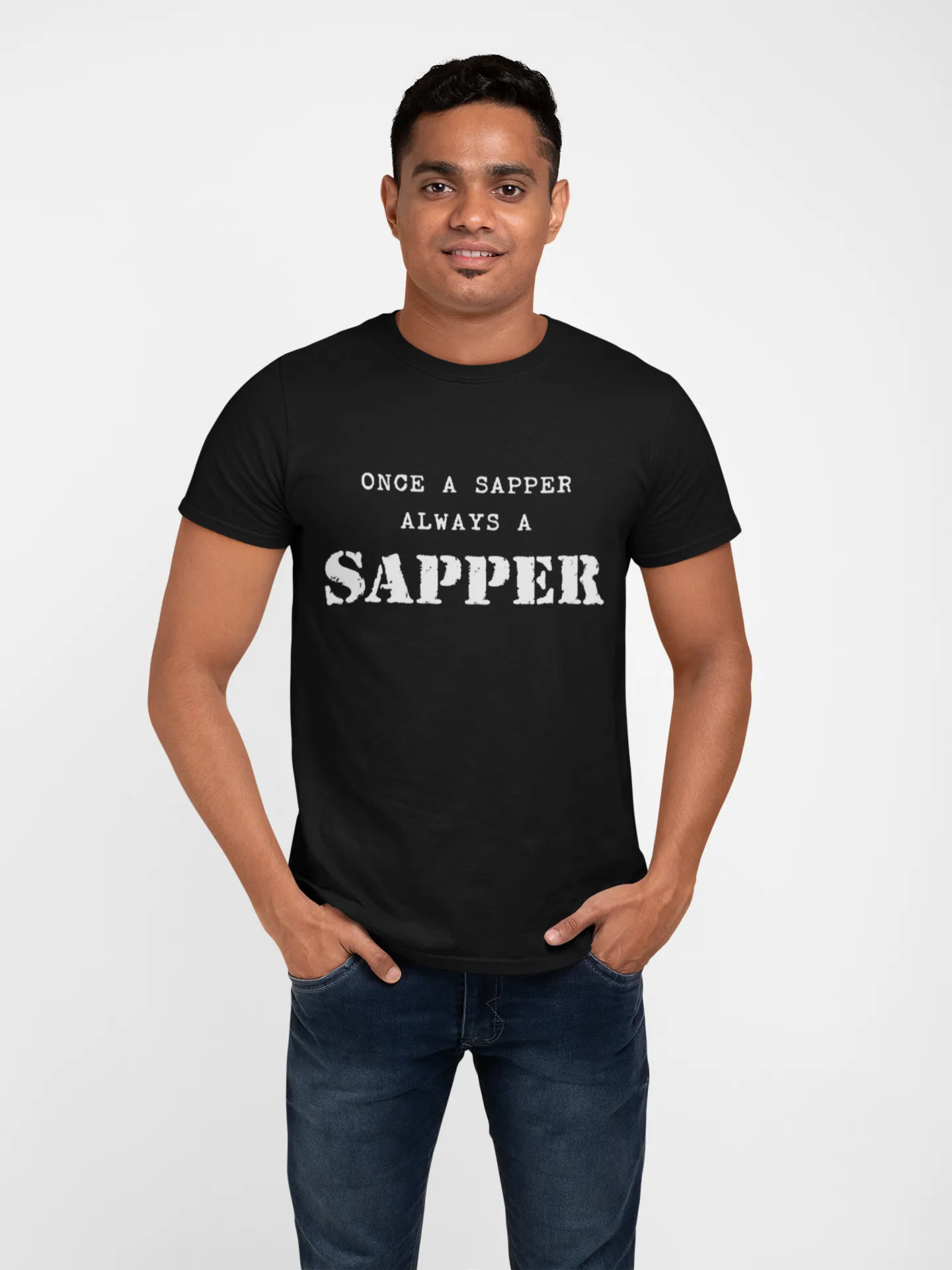 Sapper T-shirt - Once a Sapper, Always a Sapper (Men)