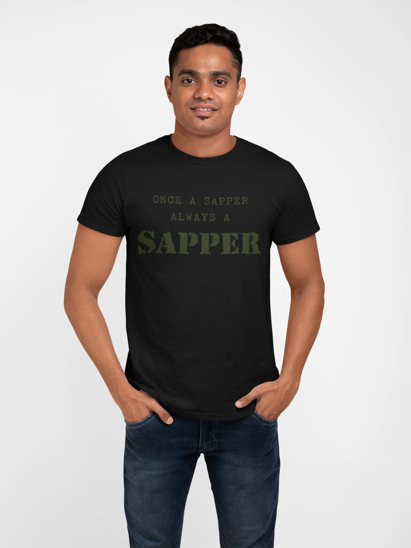 Sapper T-shirt - Once a Sapper, Always a Sapper (Men)