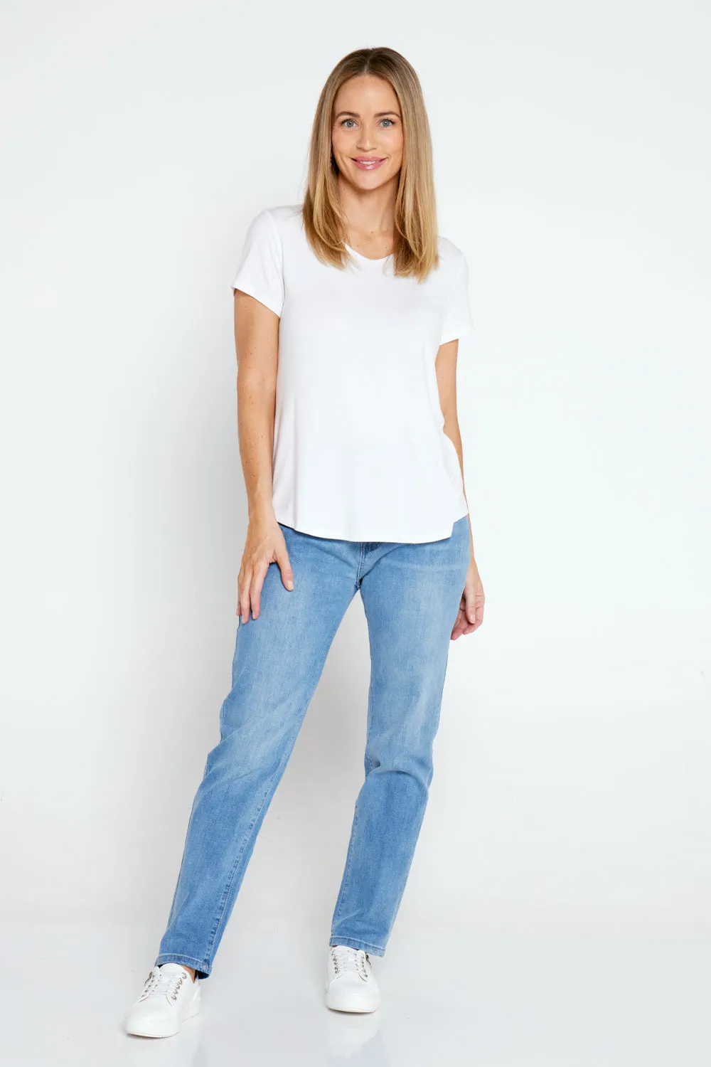 Savannah Cotton Jeans - Denim