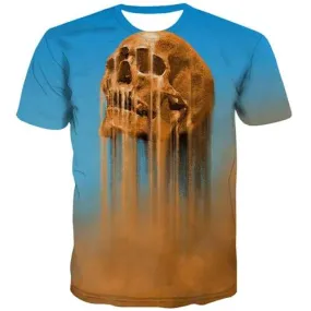 Skull T-shirt Men Desert T-shirts 3d Terror T shirts Funny Hip Hop Tshirt Anime Street Tshirts Cool Short Sleeve summer Unisex